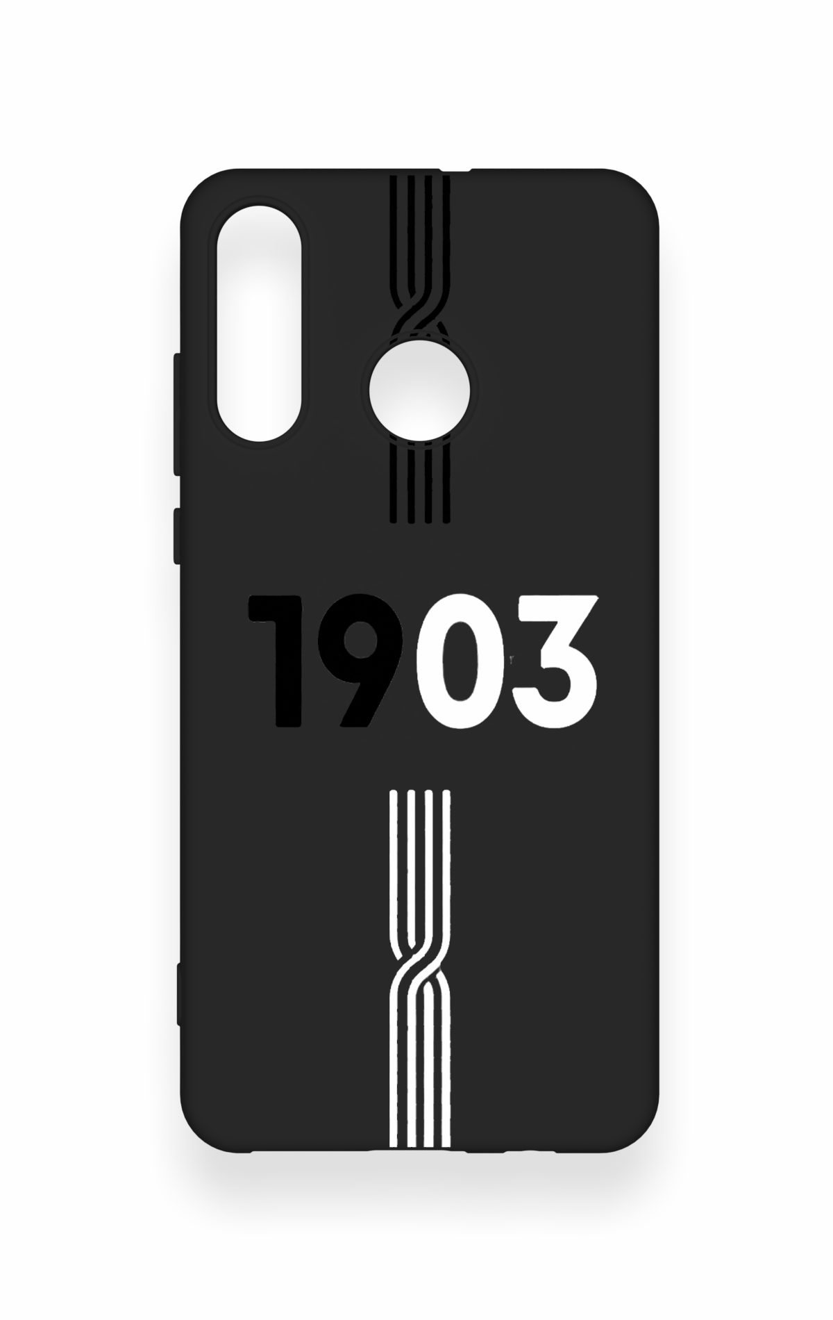 Huawei P30 Lite Uyumlu 1903 Kemer Desenli Silikon Kılıf