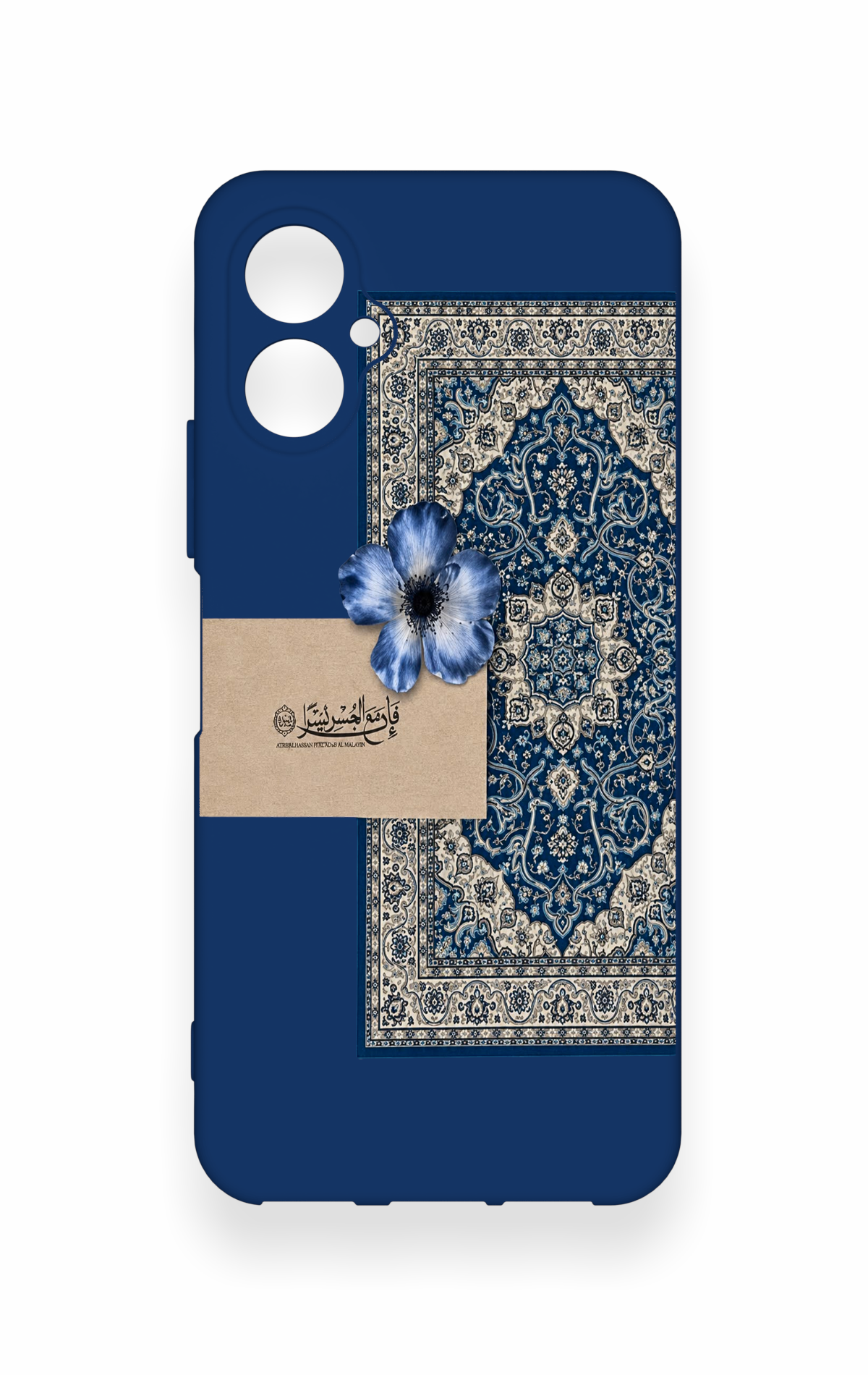 Omix X5 Uyumlu Mavi Etnik Halı Desenli Silikon Kılıf