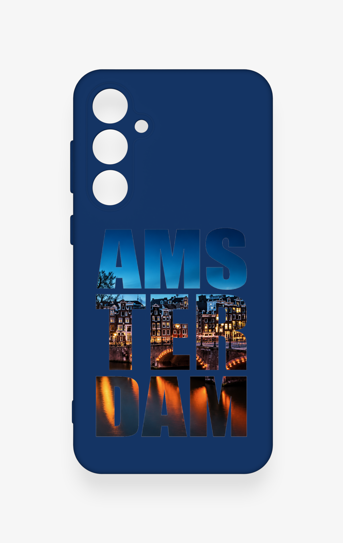 Samsung S23Fe Uyumlu Amsterdam Desenli Silikon Kılıf