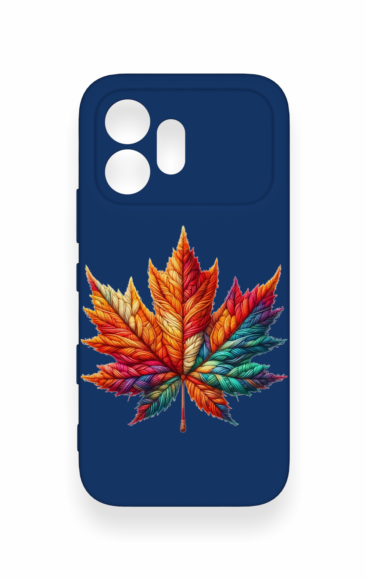 Honor 600 Uyumlu Renkli Yaprak Desenli Silikon Kılıf
