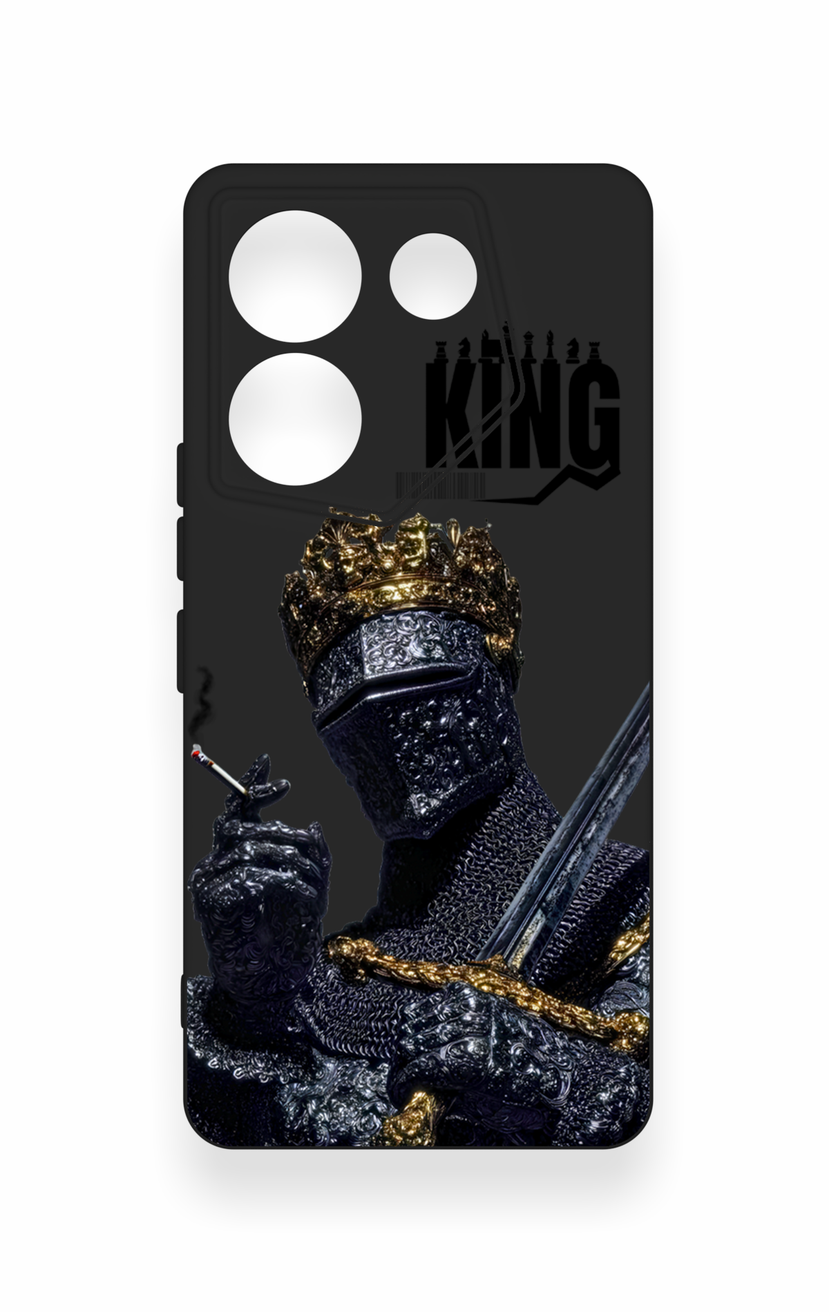 Tecno Caman 20 Pro 5G Uyumlu King Desenli Silikon Kılıf