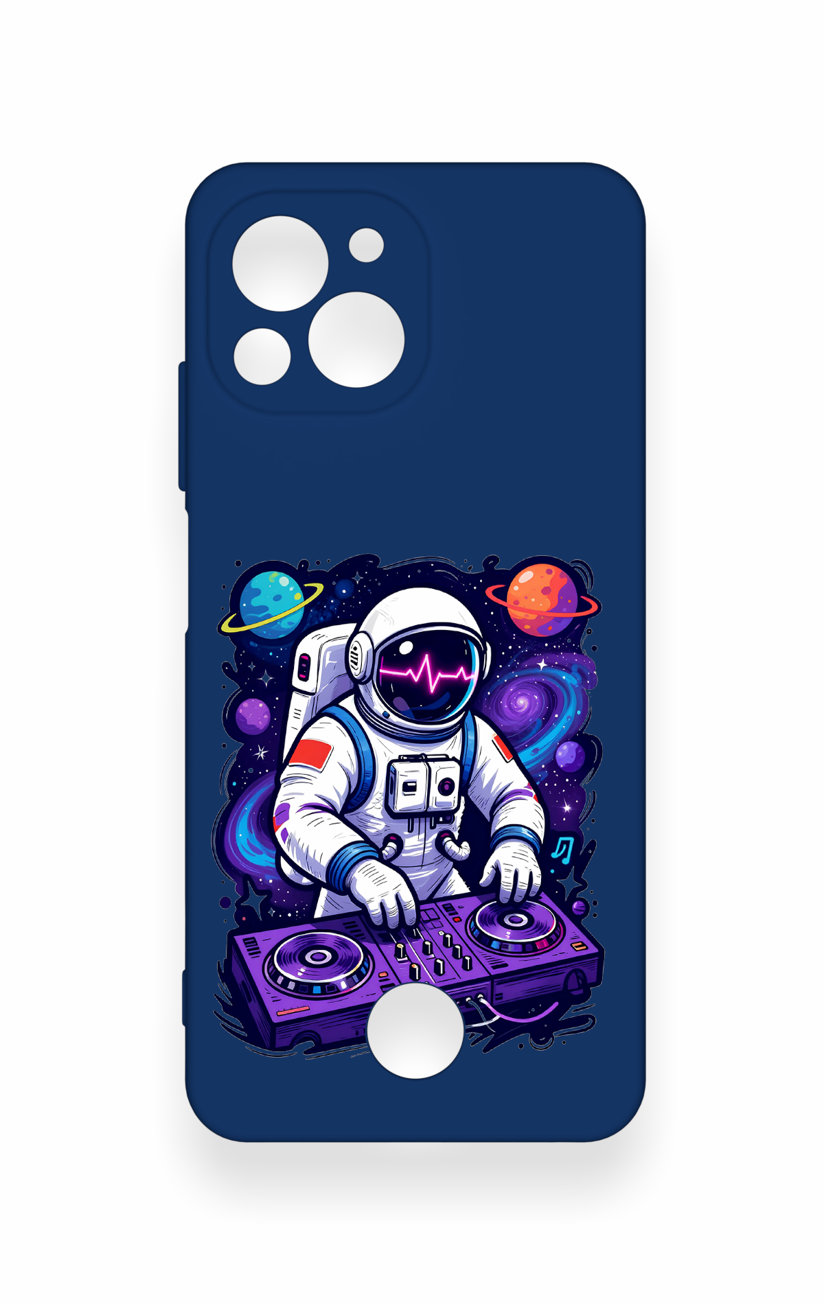 Reeder S23 Pro Max Uyumlu Astronot DJ Desenli Silikon Kılıf