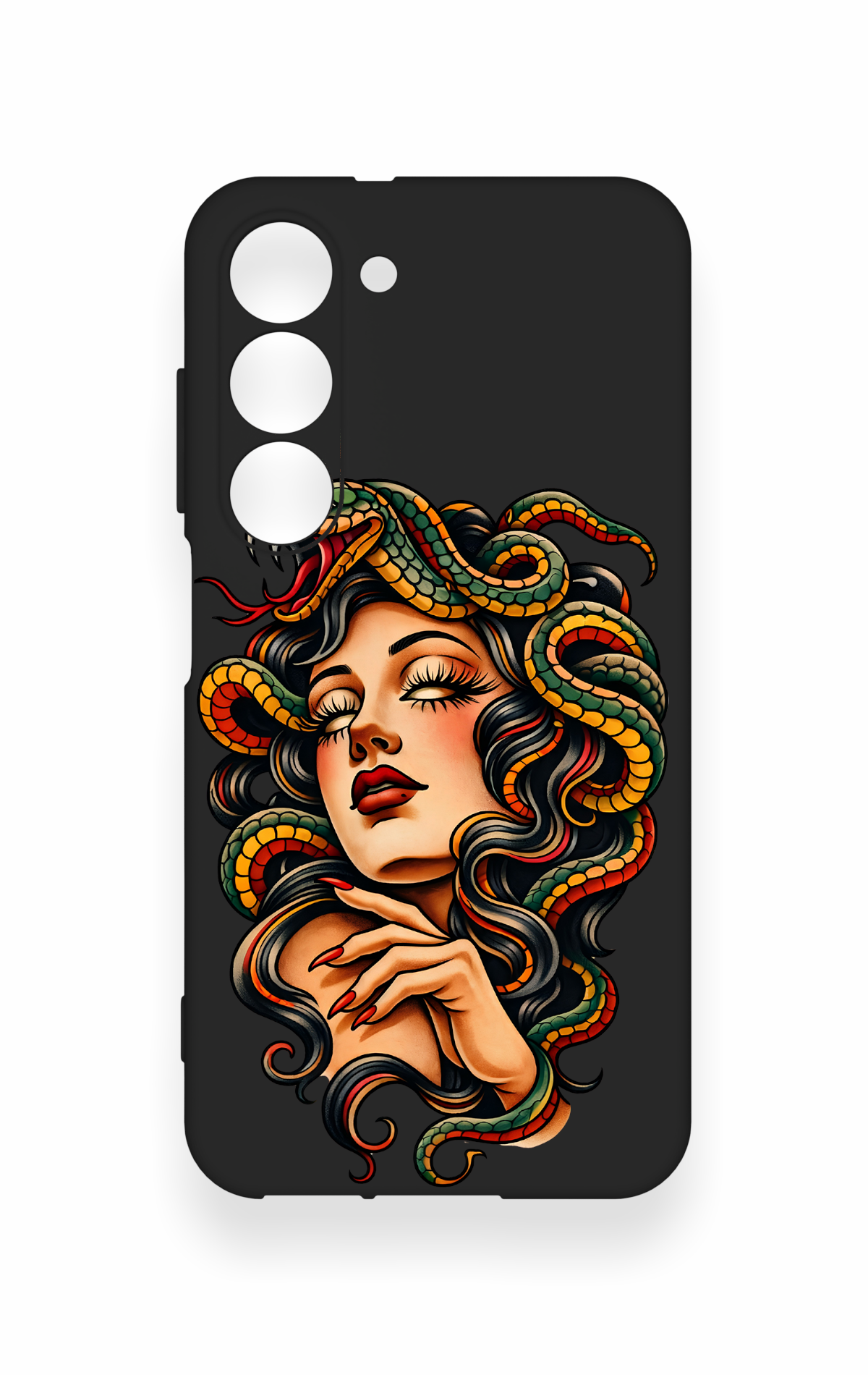 Samsung S23 Uyumlu Medusa Desenli Silikon Kılıf