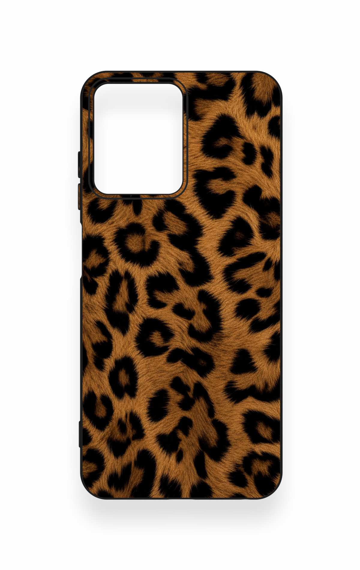 Casper Via M40 Uyumlu Koyu Leopar Deri Desenli Silikon Kılıf