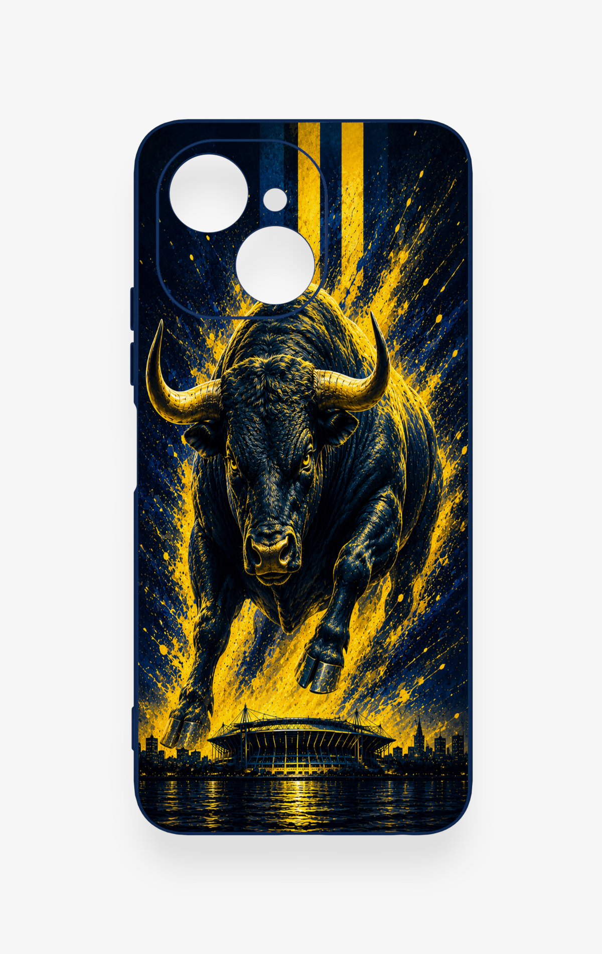 Tecno Spark 40C Uyumlu Kadiköy Boğası Desenli Silikon Kılıf