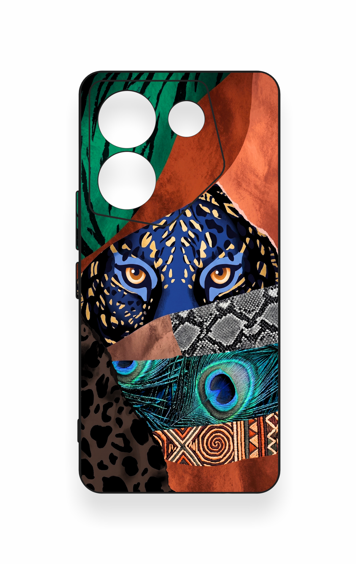 Tecno Camon 20 Pro Uyumlu Amazon Kaplan Desenli Silikon Kılıf