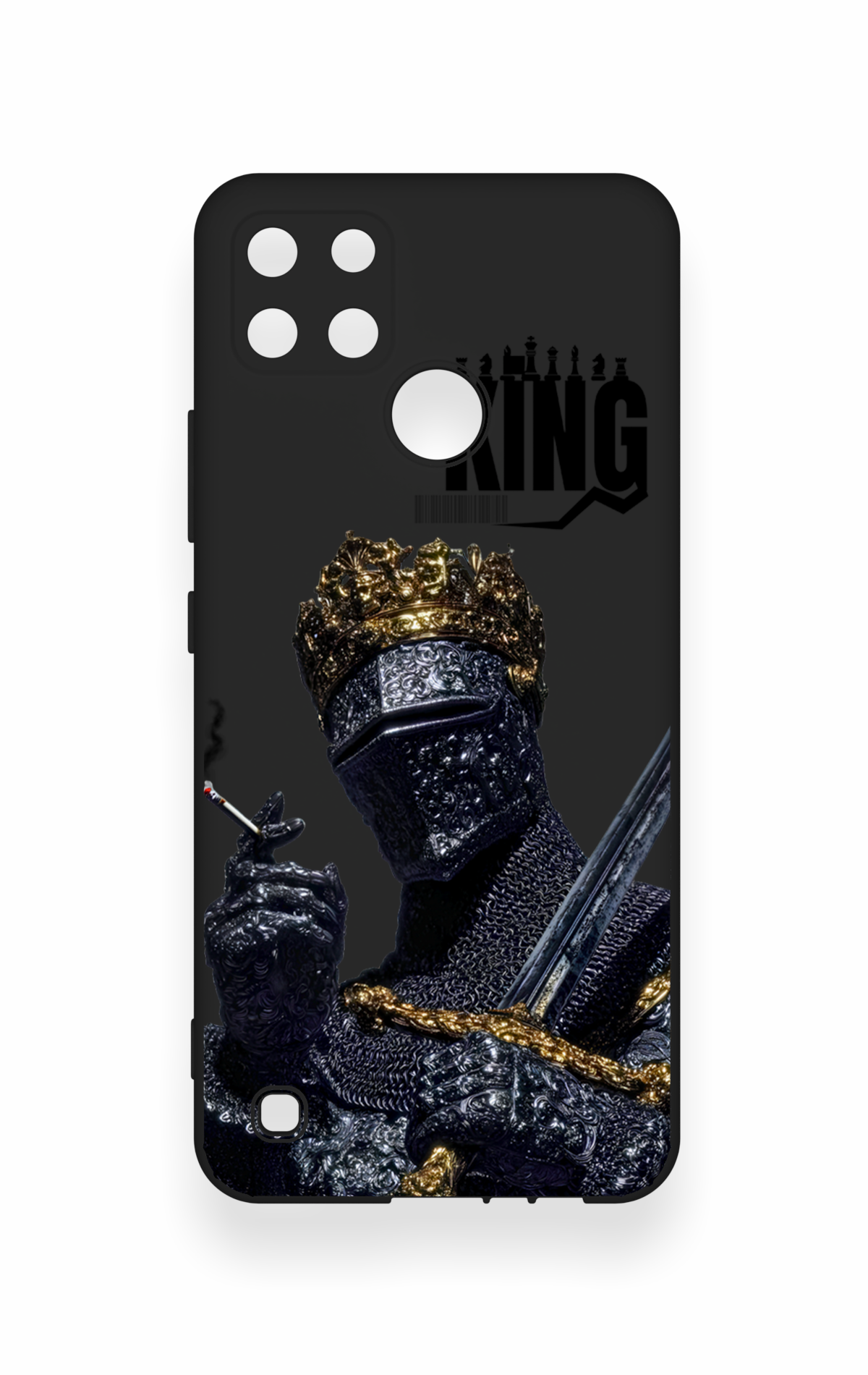 Realme C21Y Uyumlu King Desenli Silikon Kılıf