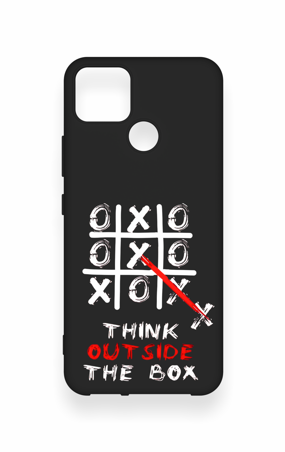 Realme C25 Uyumlu Out Side The Box Desenli Silikon Kılıf