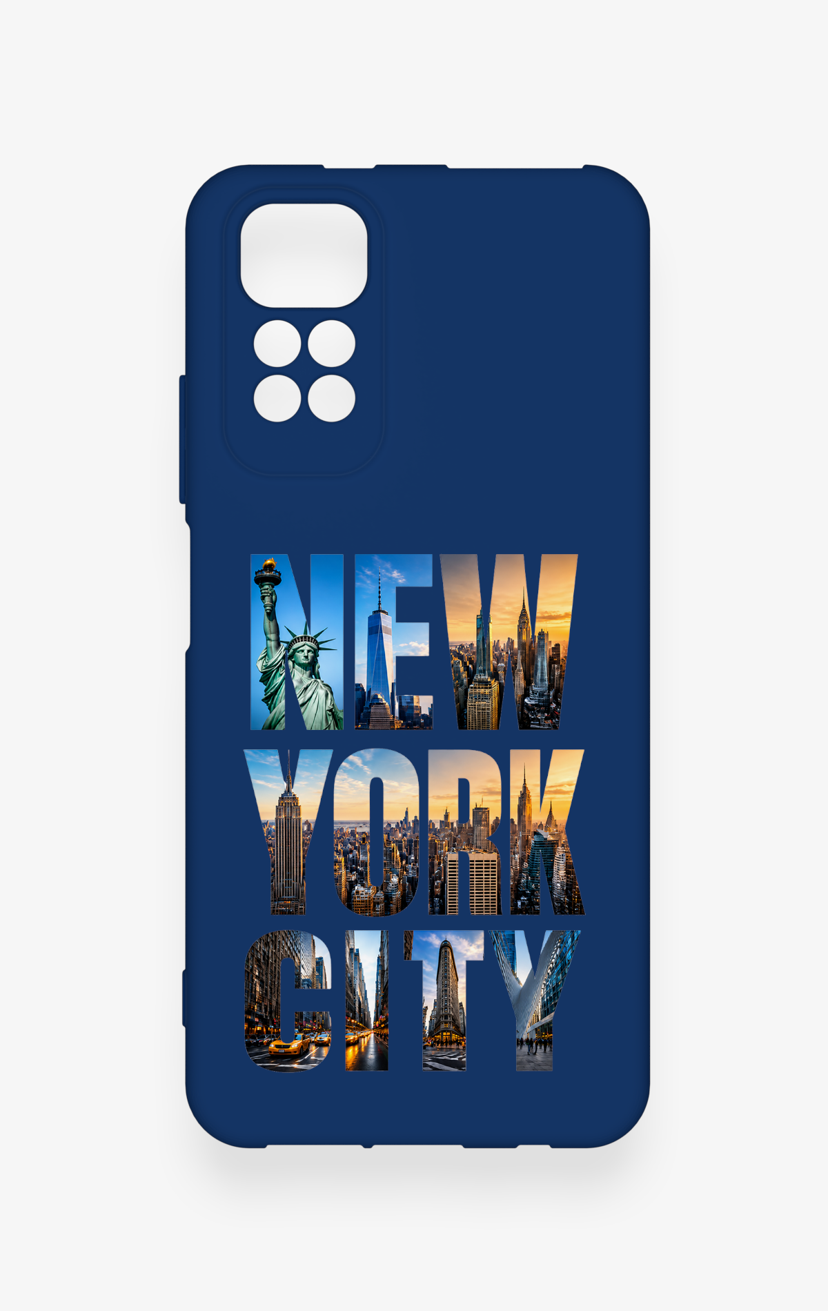 Redmi Note 11S Uyumlu New York City Desenli Silikon Kılıf