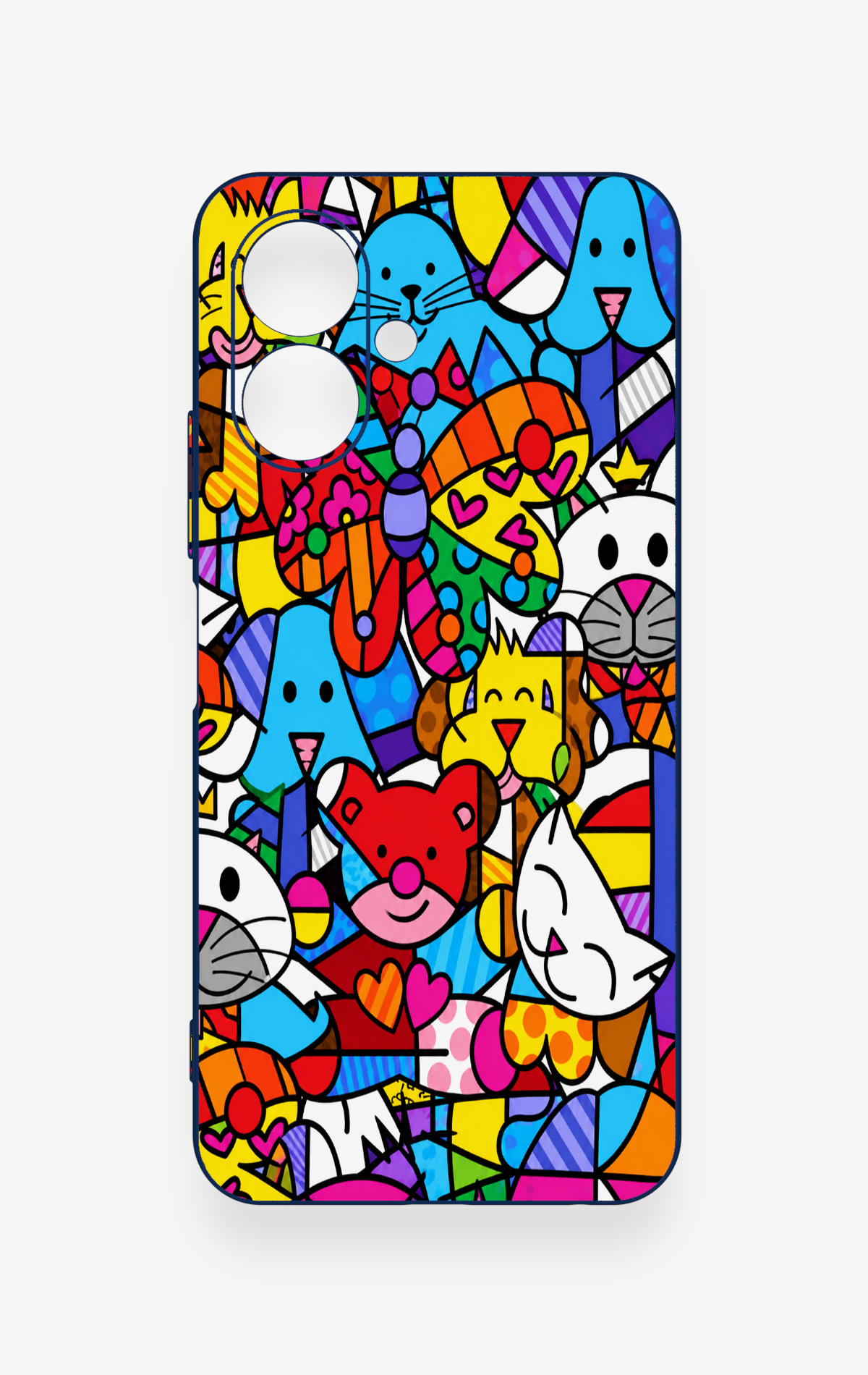 Tecno Spark Go 2 Uyumlu Britto Garden Desenli Silikon Kılıf