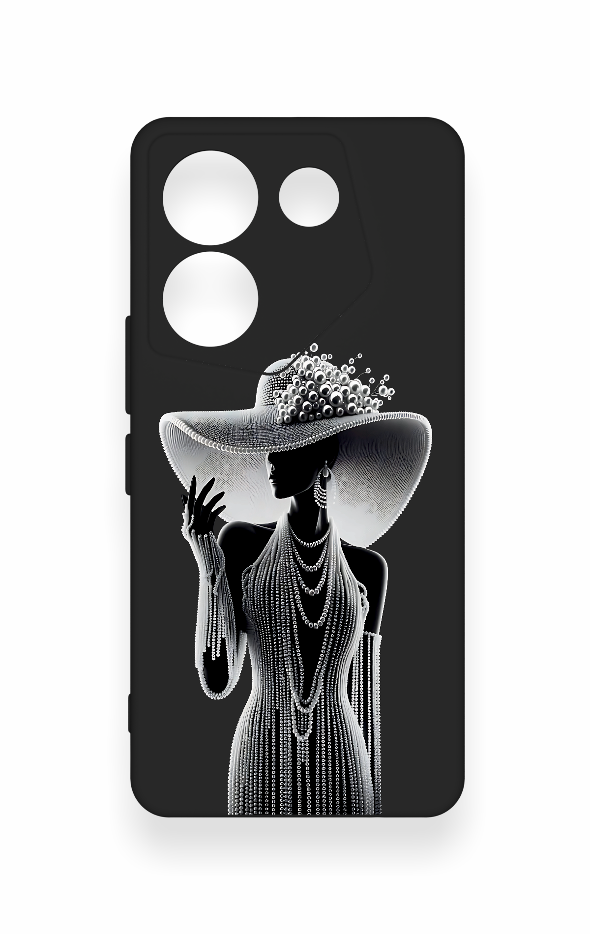 Tecno Camon 20 Pro Uyumlu Lady Desenli Silikon Kılıf