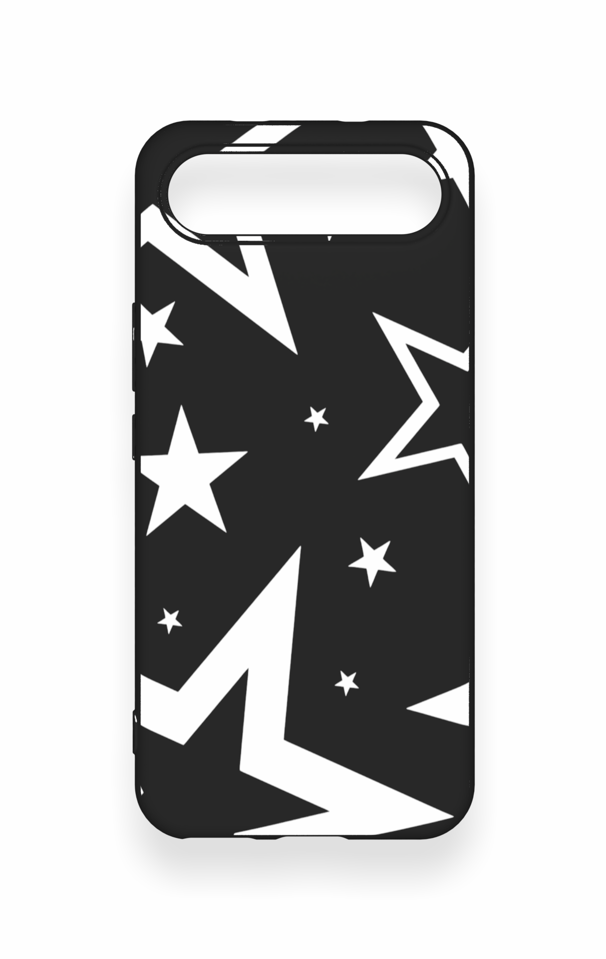 Tecno Spark Slim Uyumlu Siyah Mega Star Desenli Silikon Kılıf