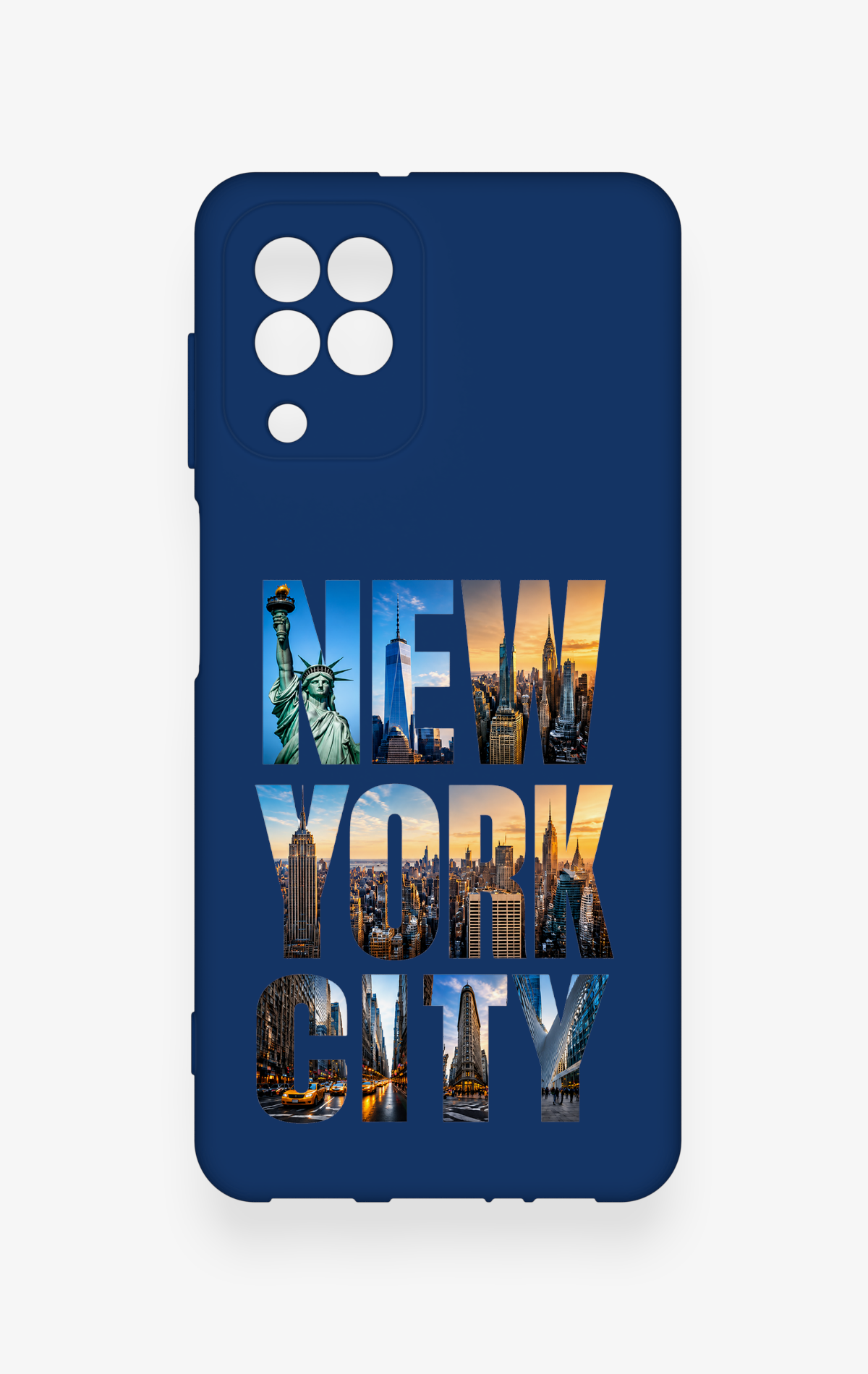 Samsung A22 Uyumlu New York City Desenli Silikon Kılıf