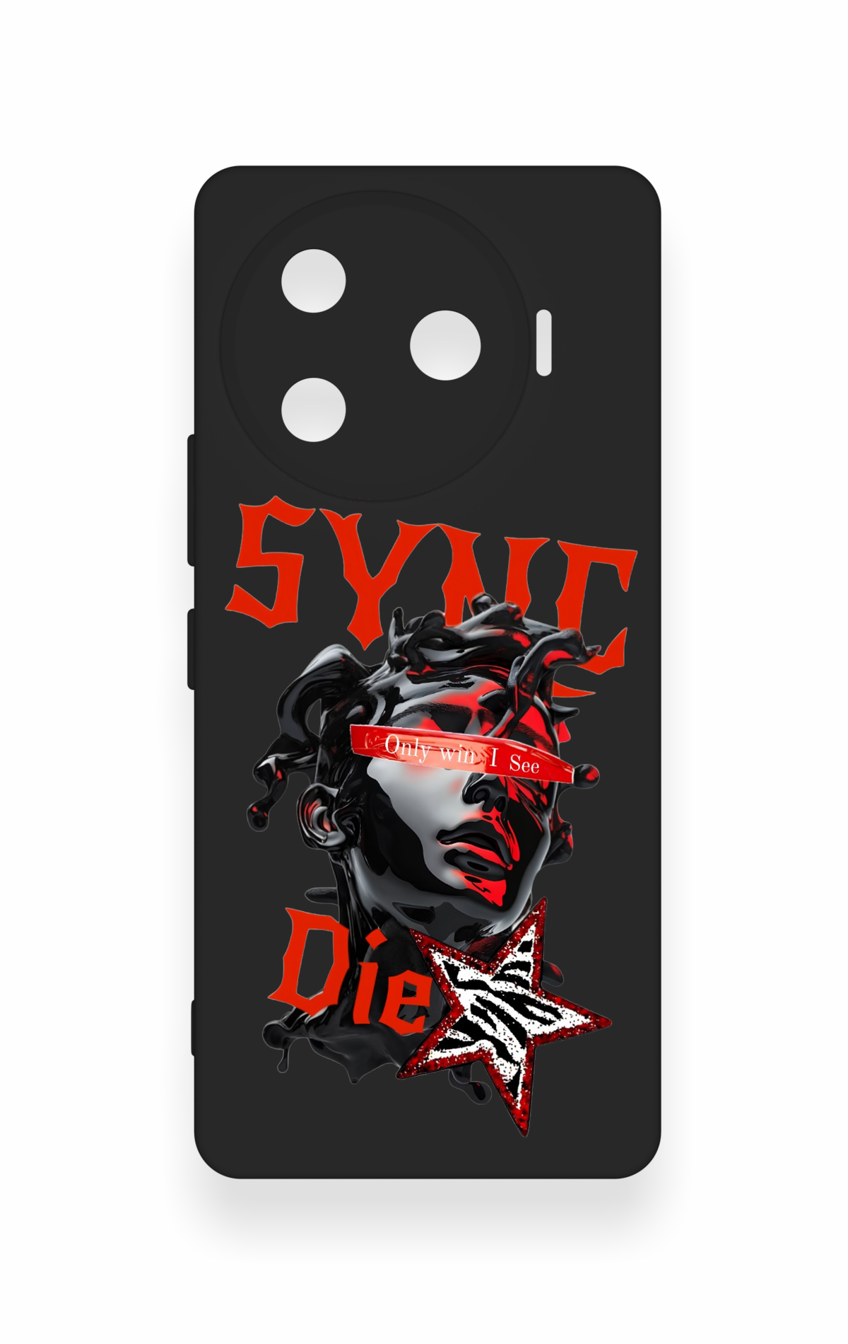 Tecno Camon 30 Pro 5G Uyumlu Sync Die Desenli Silikon Kılıf