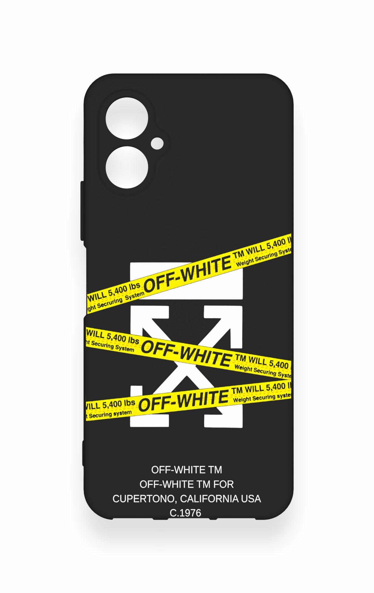 Omix X5 Uyumlu Off White Desenli Silikon Kılıf