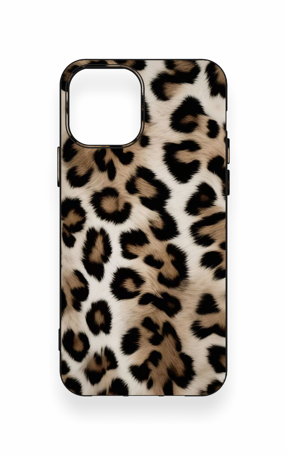 iPhone 12-12PRO Uyumlu Leopar Derisi Desenli Silikon Kılıf