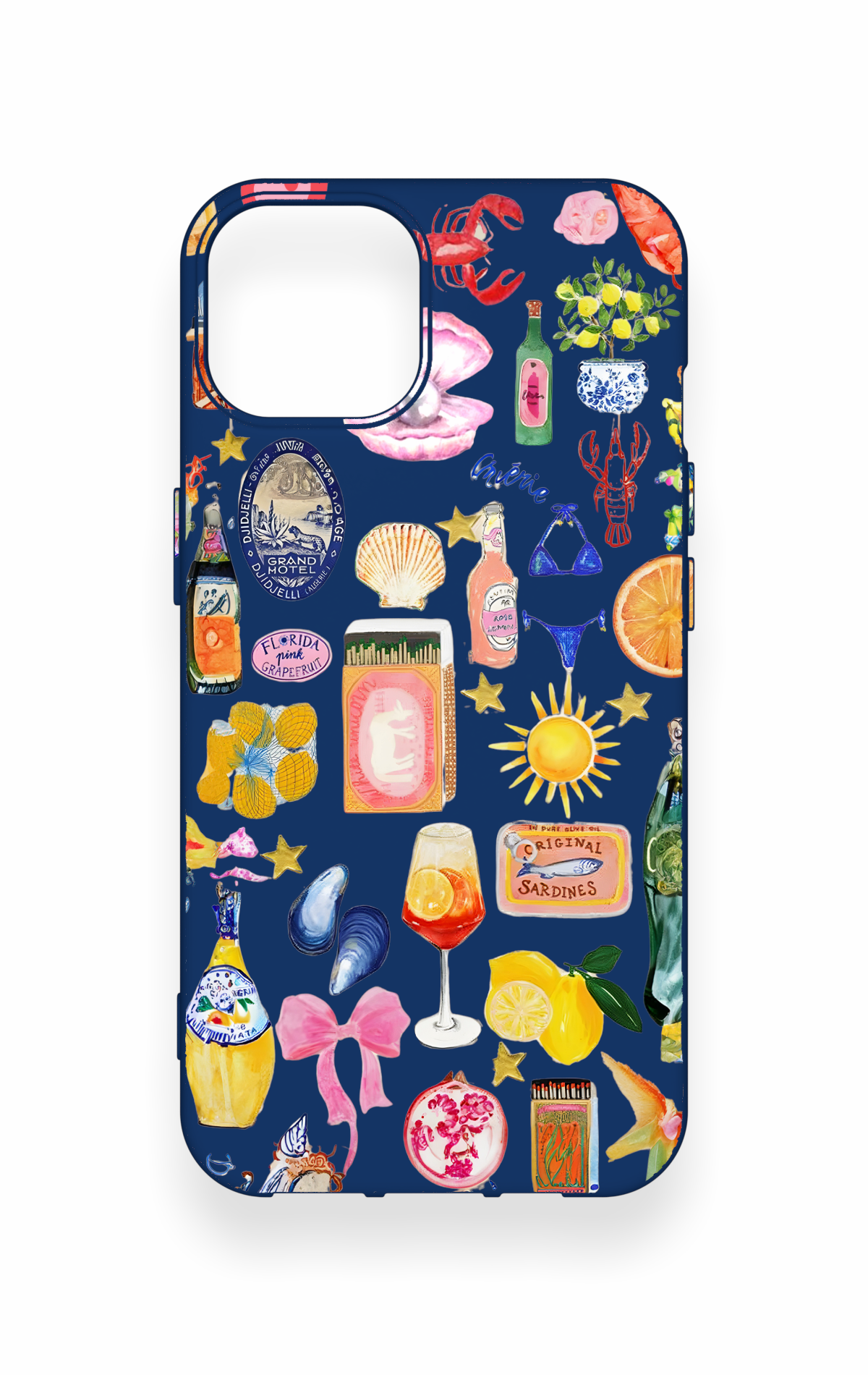 iPhone 14 Uyumlu Summer Desenli Silikon Kılıf