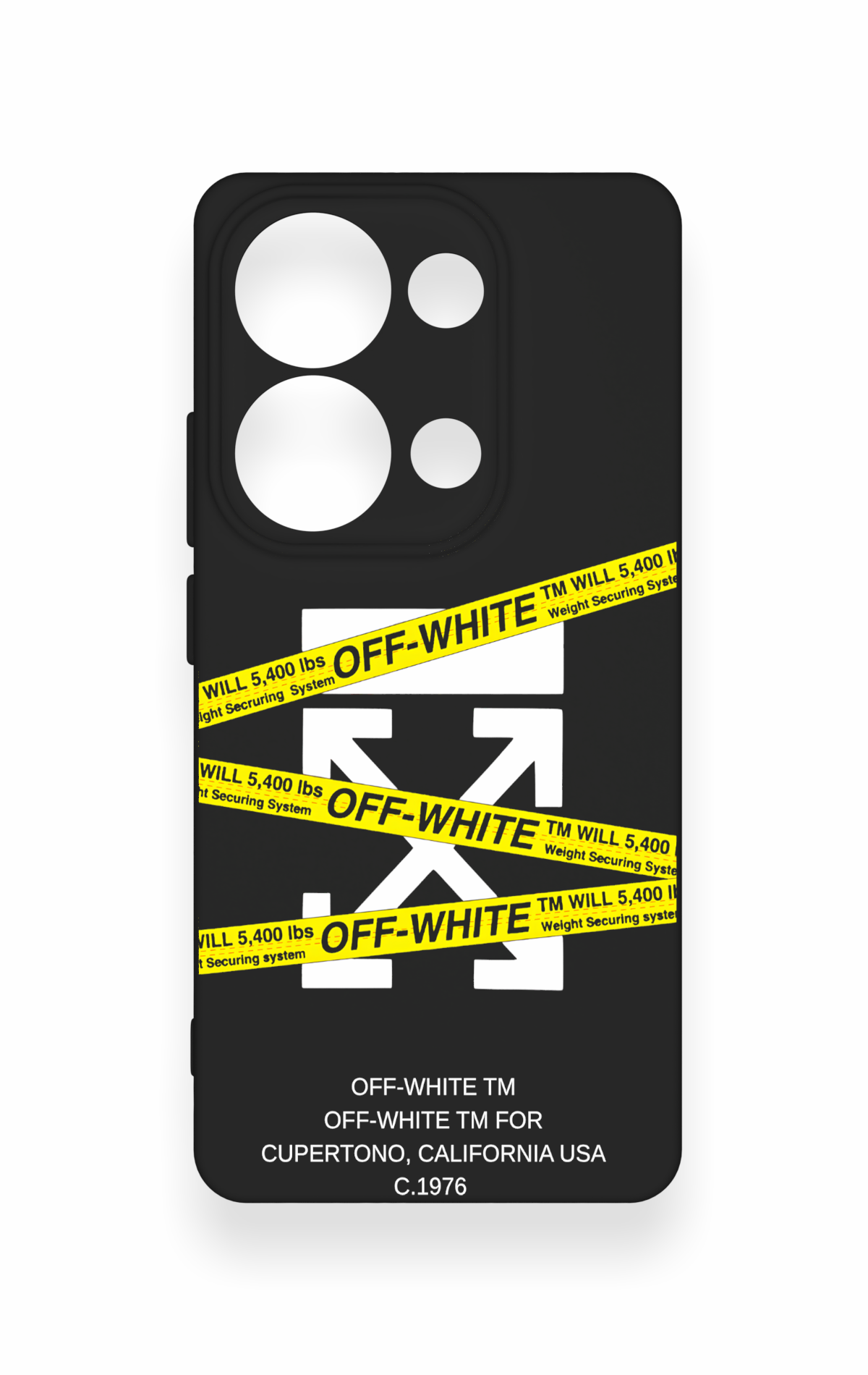 Redmi Note 13 Pro 4G Uyumlu Off White Desenli Silikon Kılıf
