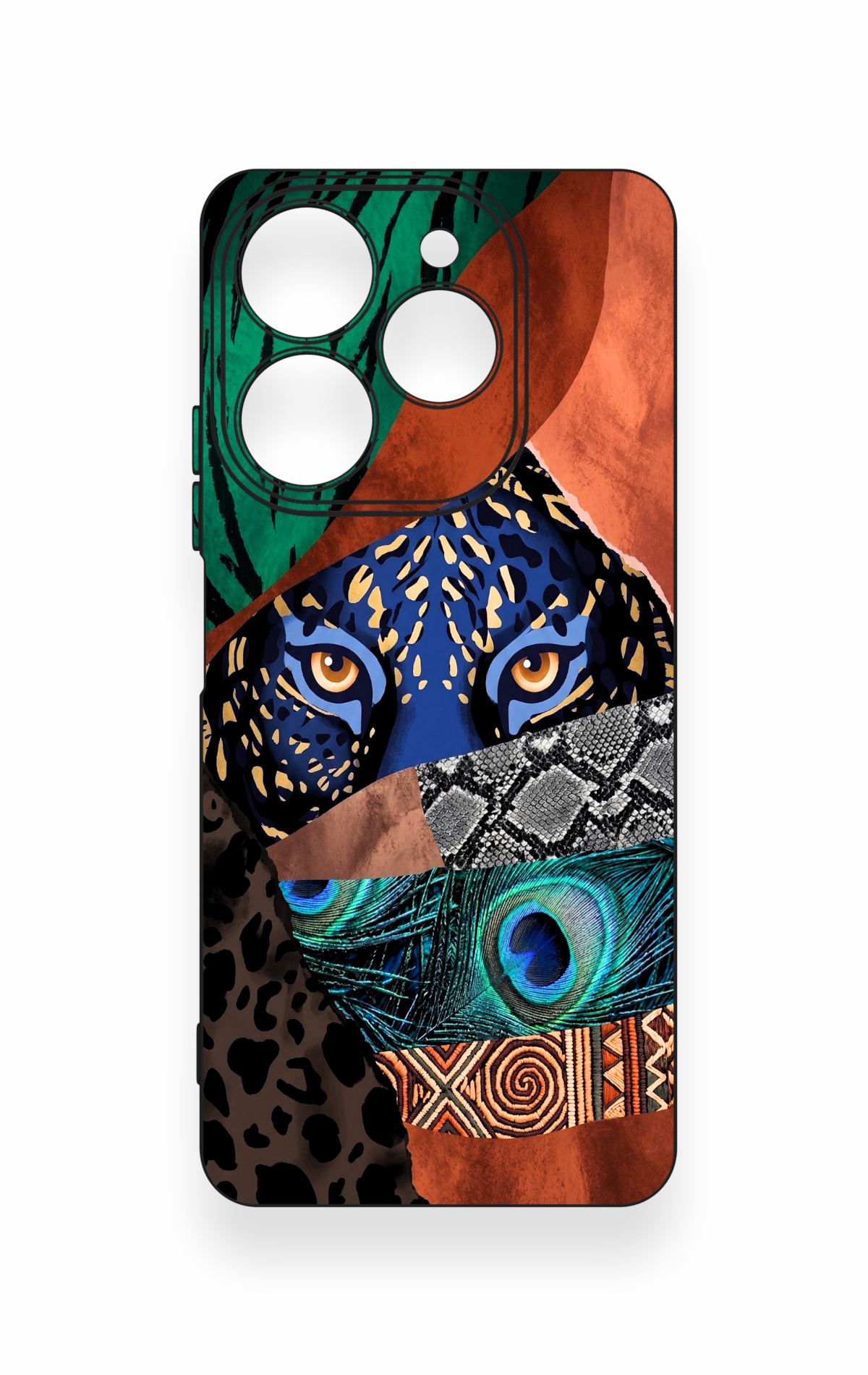 Tecno Spark 10 Pro Uyumlu Amazon Kaplan Desenli Silikon Kılıf