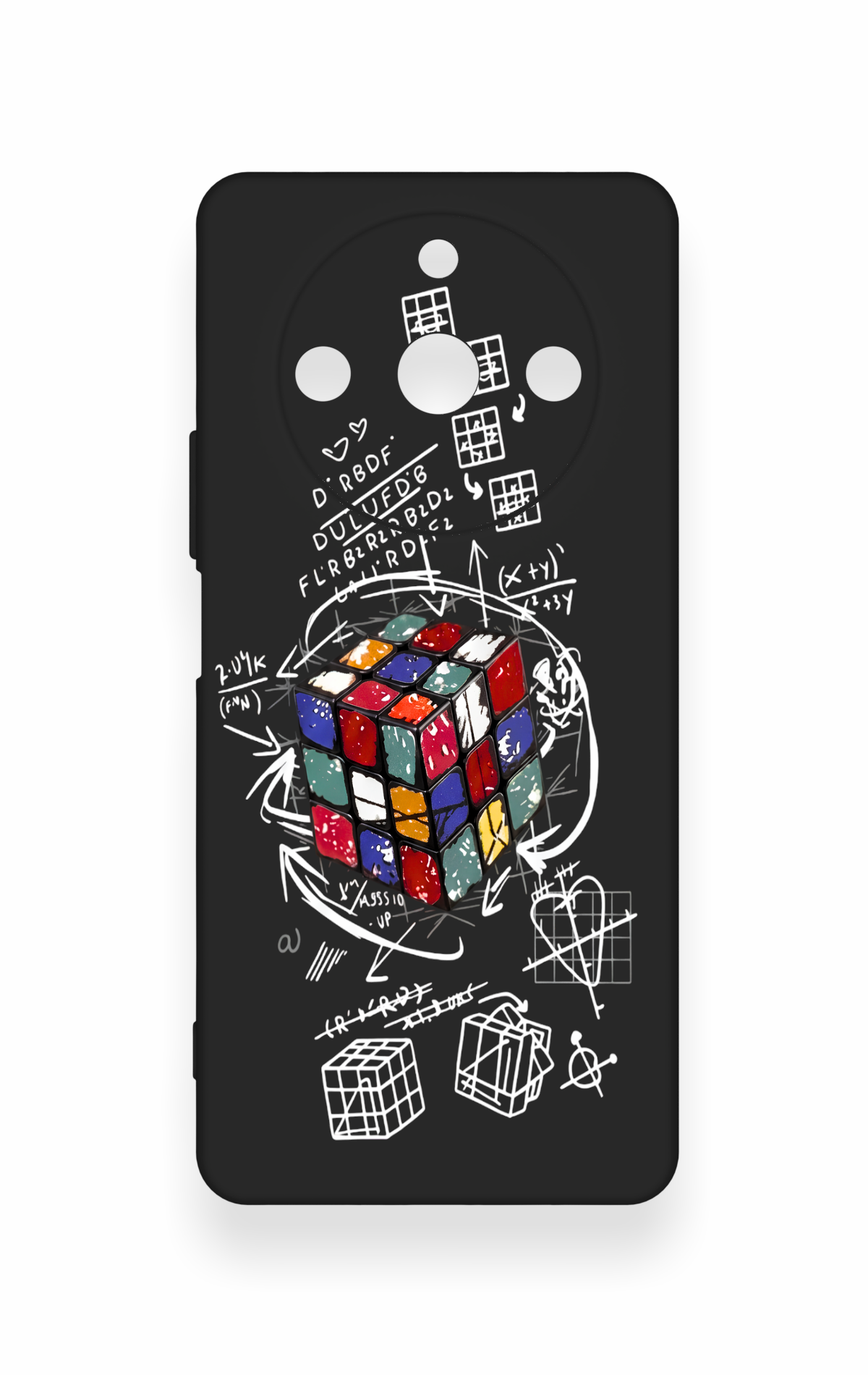 Realme 11 Pro Uyumlu Rubik Küb Desenli Silikon Kılıf