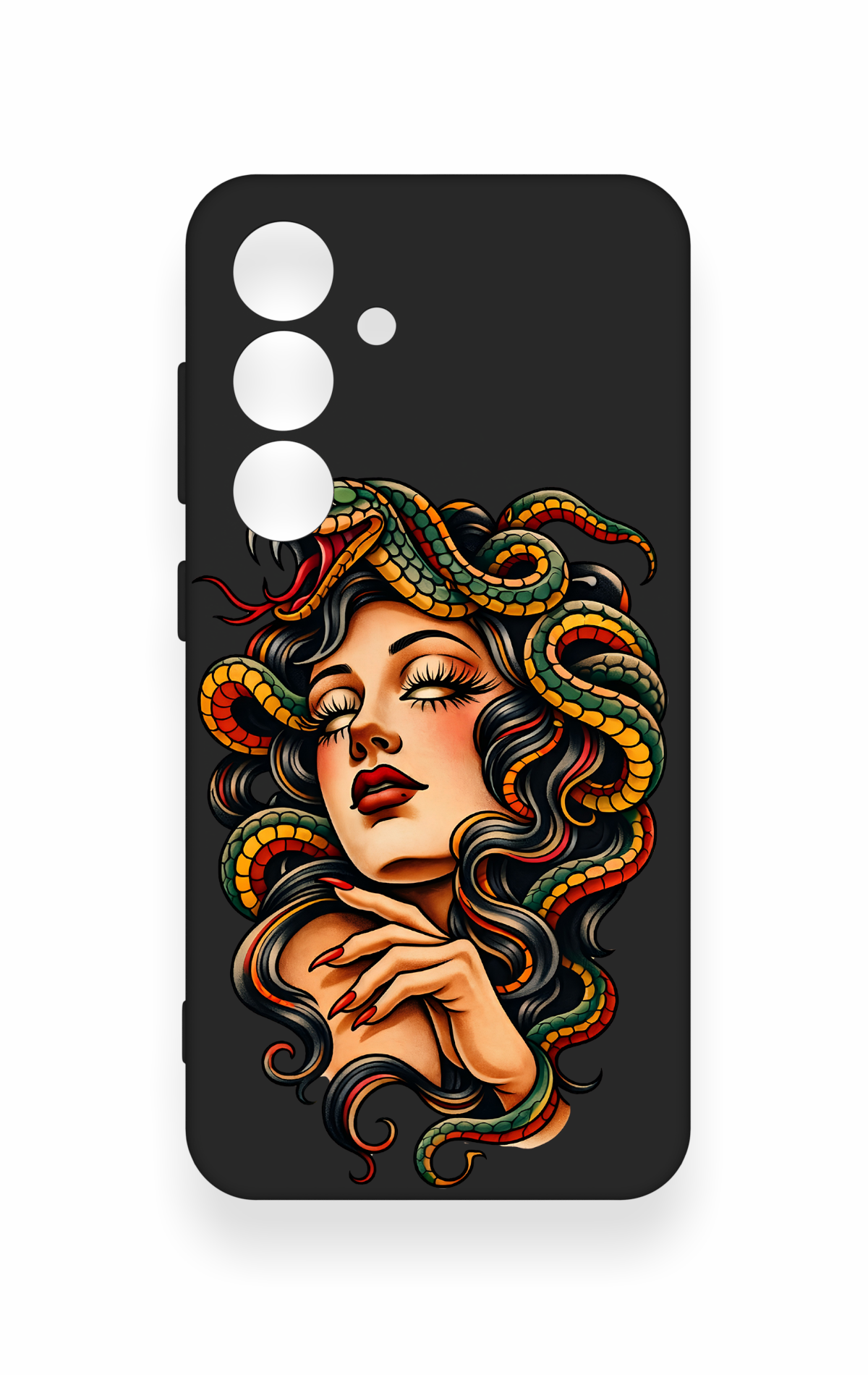 Samsung S24 Uyumlu Medusa Desenli Silikon Kılıf