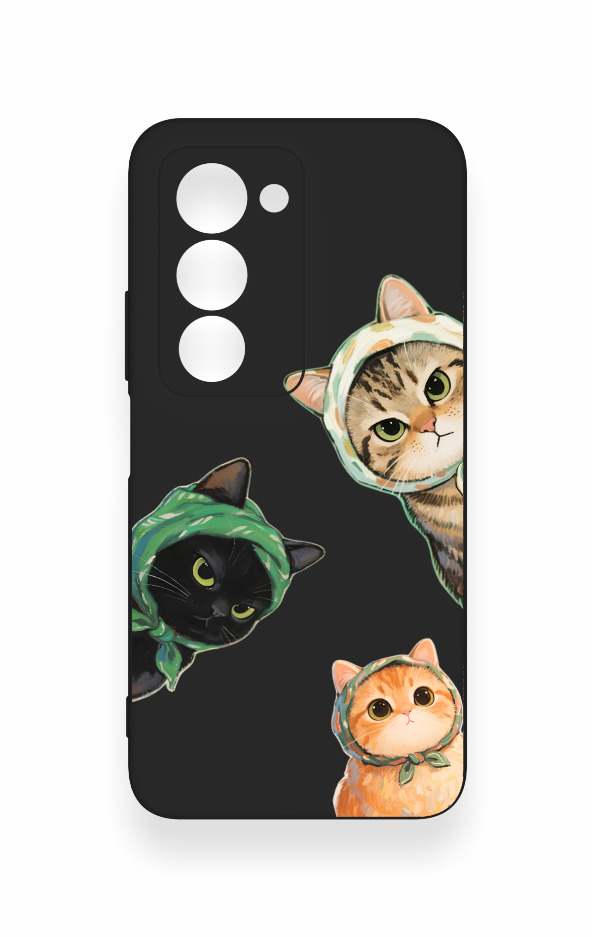 Redmi 15 5G Uyumlu Kedi Ekibi Desenli Silikon Kılıf