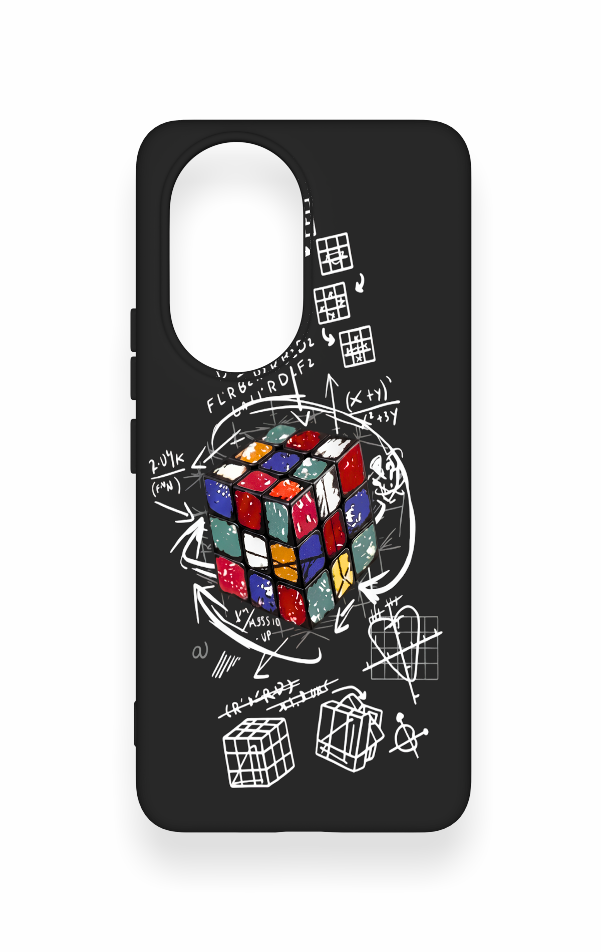 Honor 200 5G Uyumlu Rubik Küb Desenli Silikon Kılıf