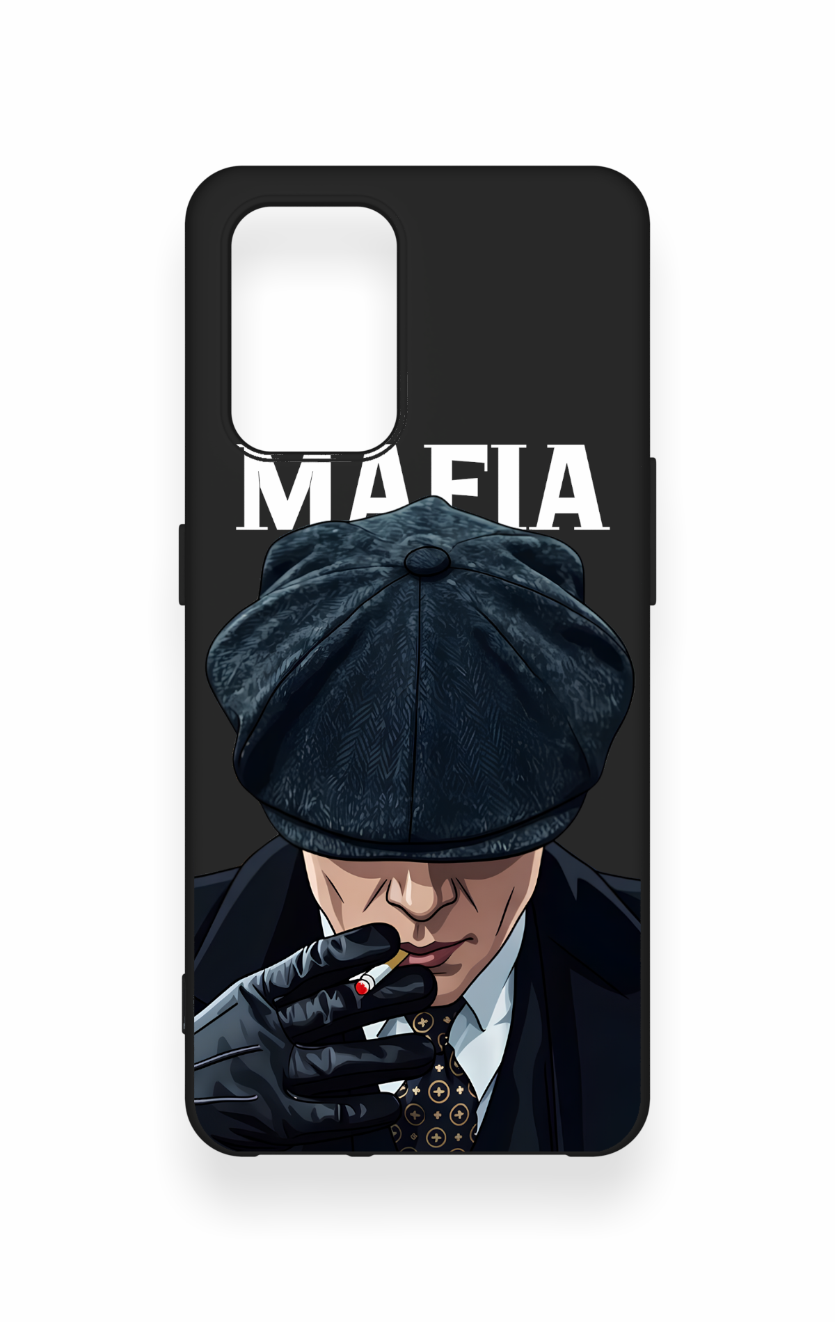 Oppo-A74 Uyumlu MAFIA Desenli Silikon Kılıf