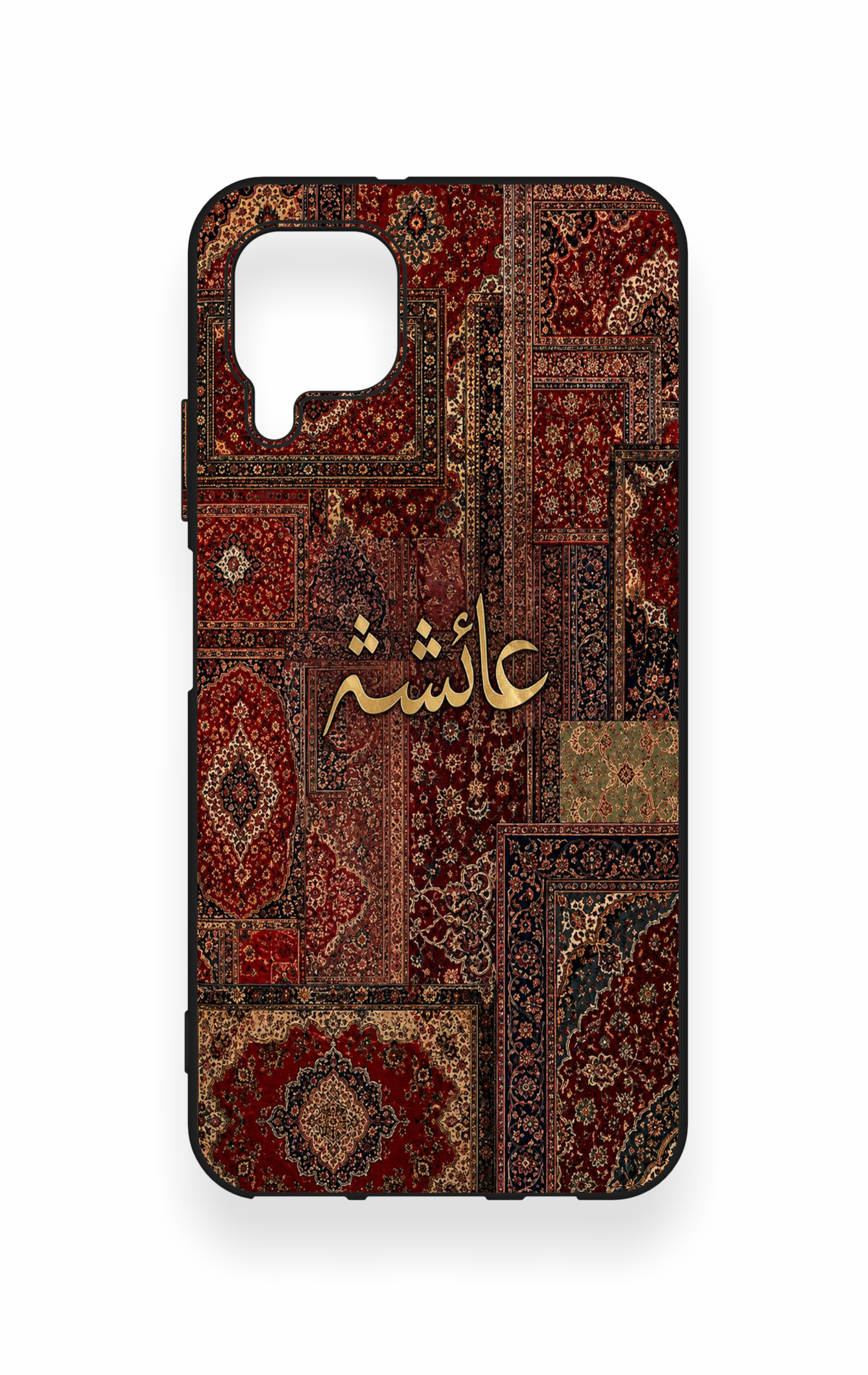 Huawei P40 Lite Uyumlu Vintage Halı Desenli Silikon Kılıf