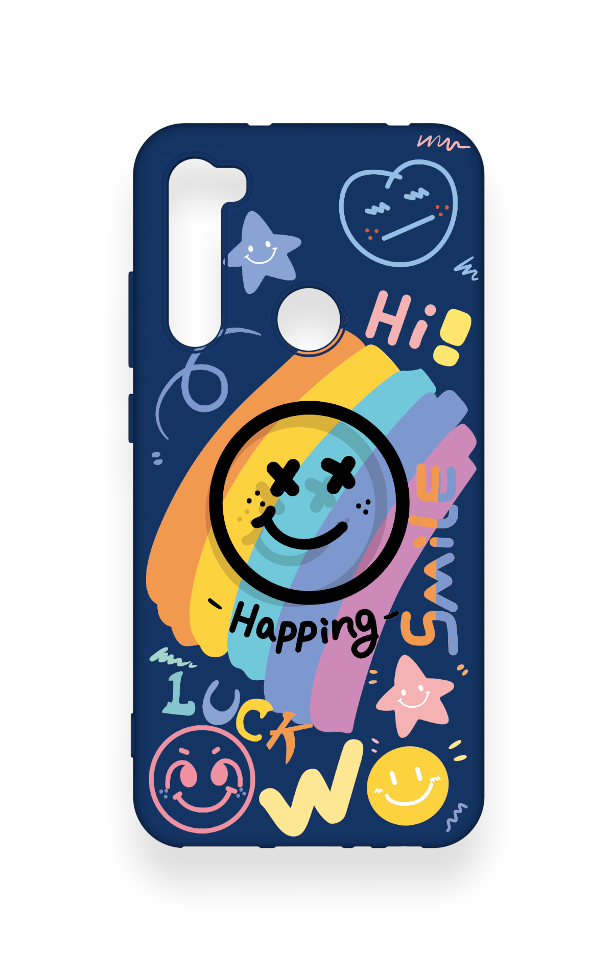 Redmi Note 8 Uyumlu Happing Smile Desenli Silikon Kılıf