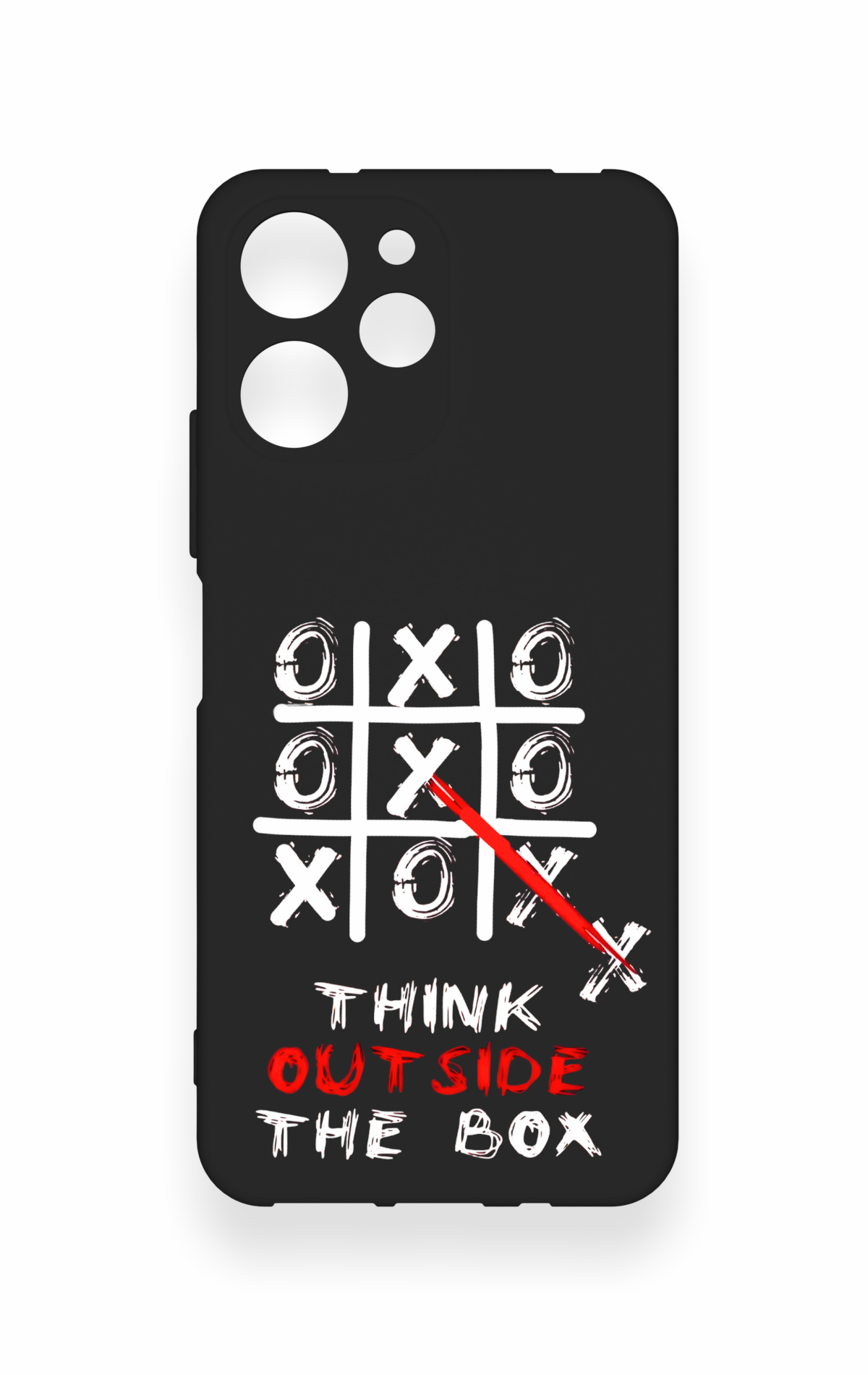 Redmi 12 Uyumlu Out Side The Box Desenli Silikon Kılıf