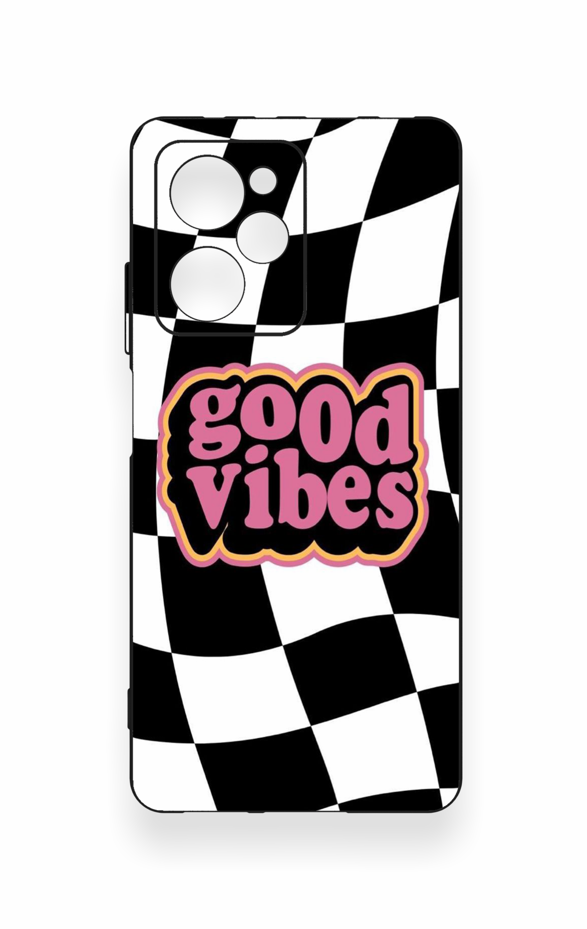 Poco X5 Pro Uyumlu Black Good Vibes Desenli Silikon Kılıf