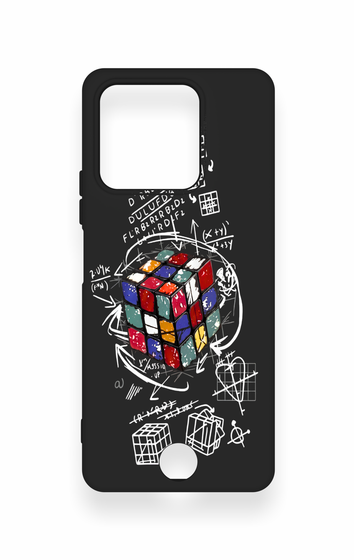 Reeder S71 Uyumlu Rubik Küb Desenli Silikon Kılıf