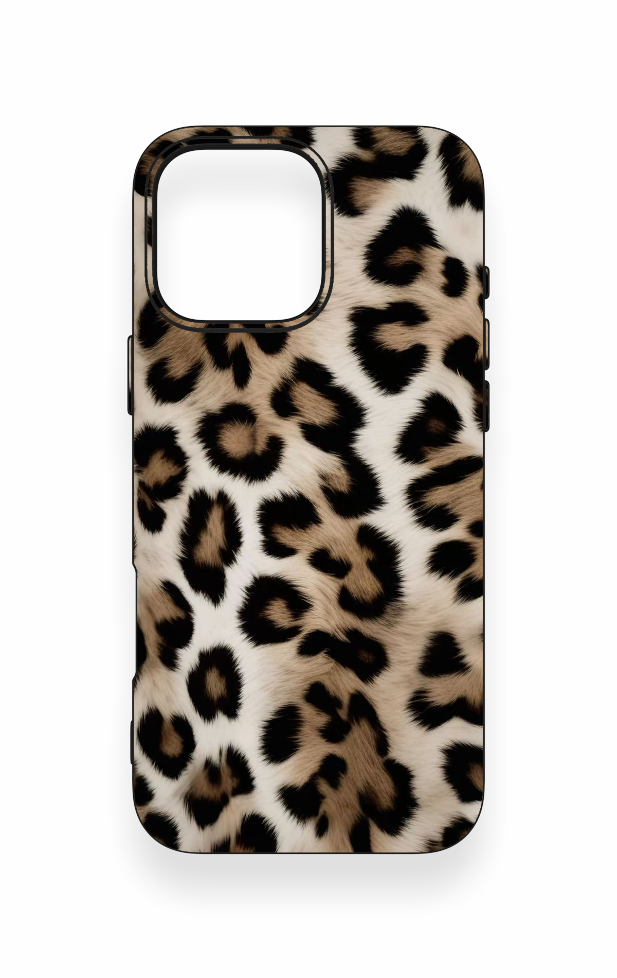 iPhone 16 Pro Max Uyumlu Leopar Derisi Desenli Silikon Kılıf