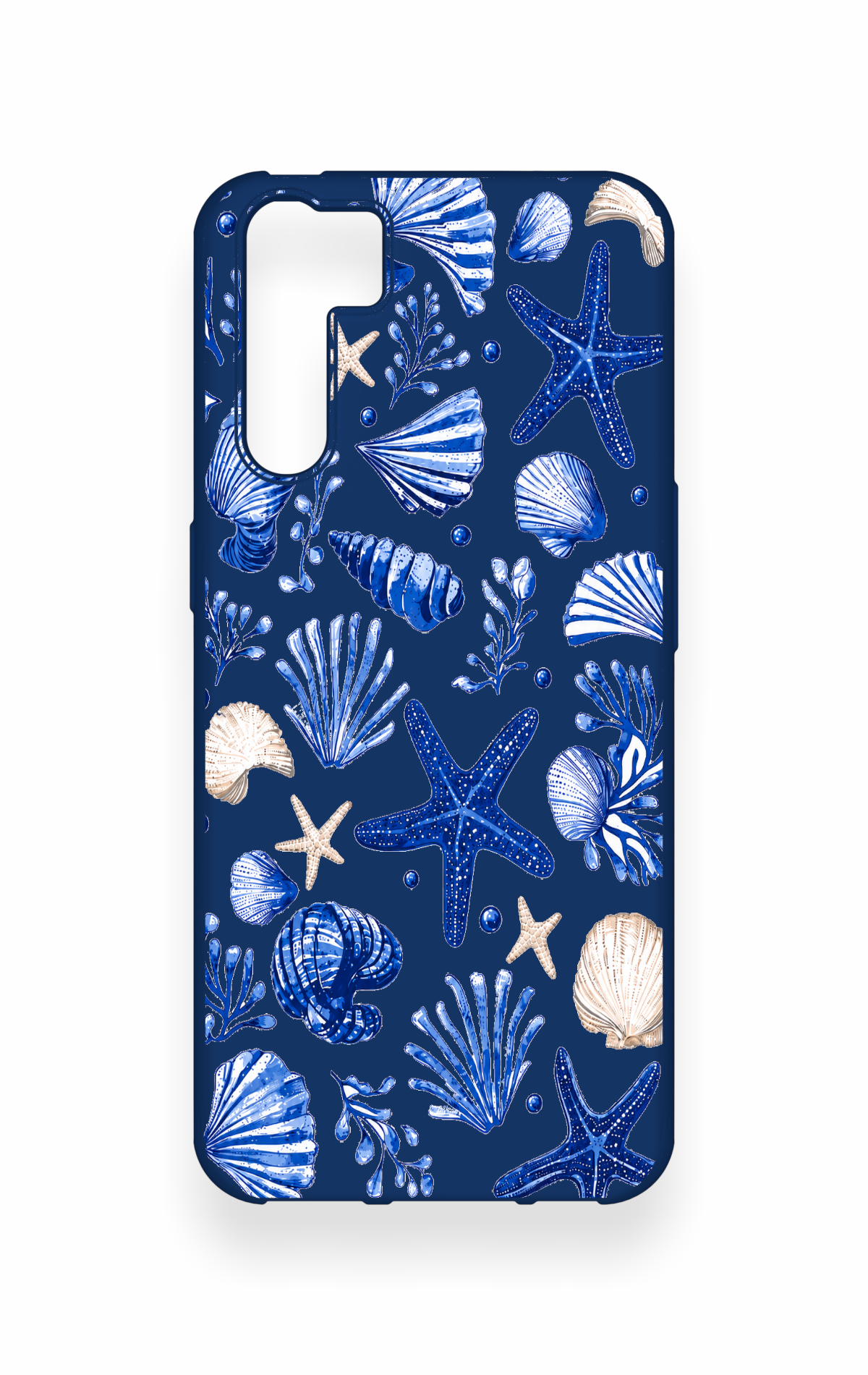 Oppo A91 Uyumlu Deniz Kabuğu Desenli Silikon Kılıf