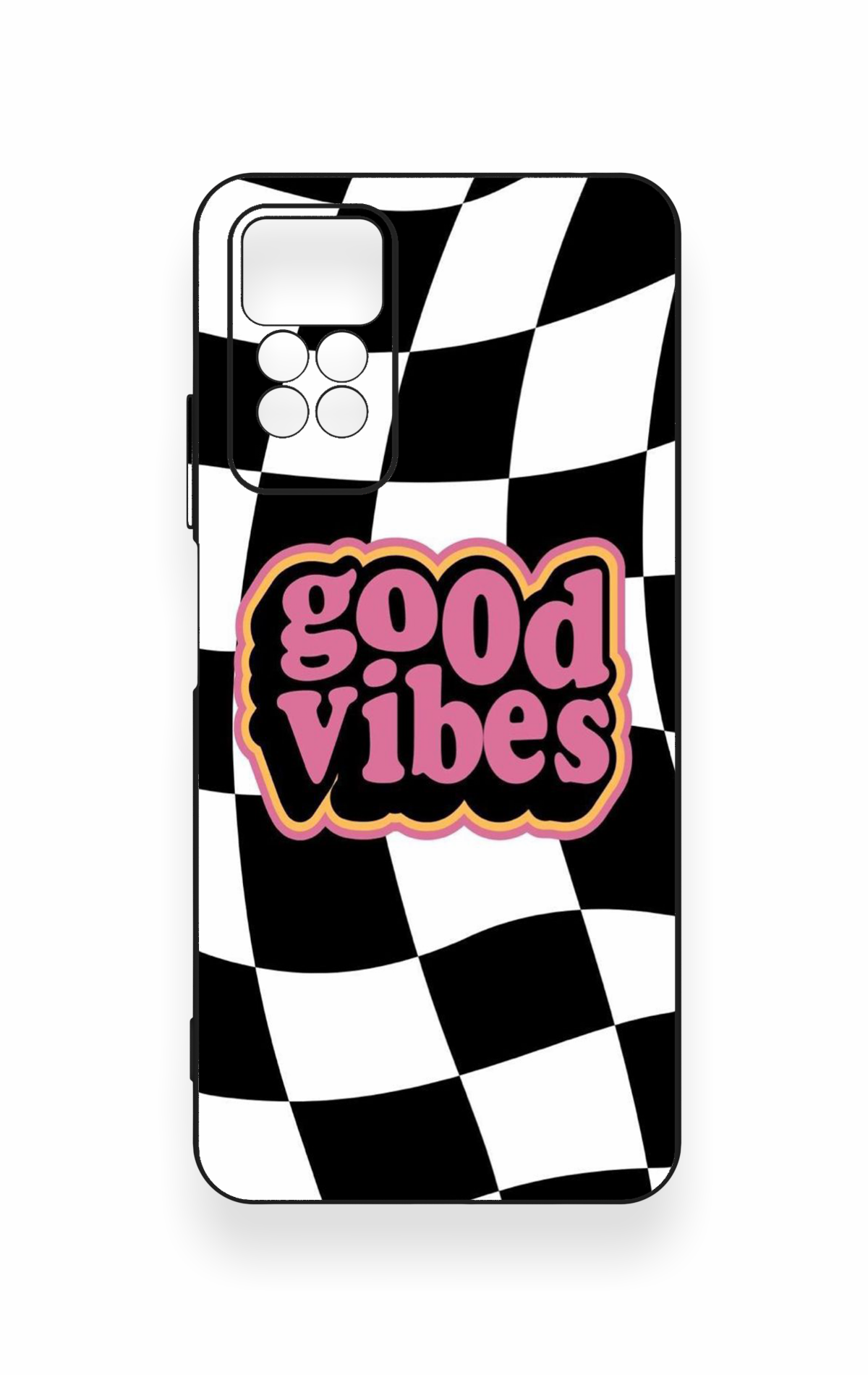 Redmi Note 11 Pro 4G Uyumlu Black Good Vibes Desenli Silikon Kılıf