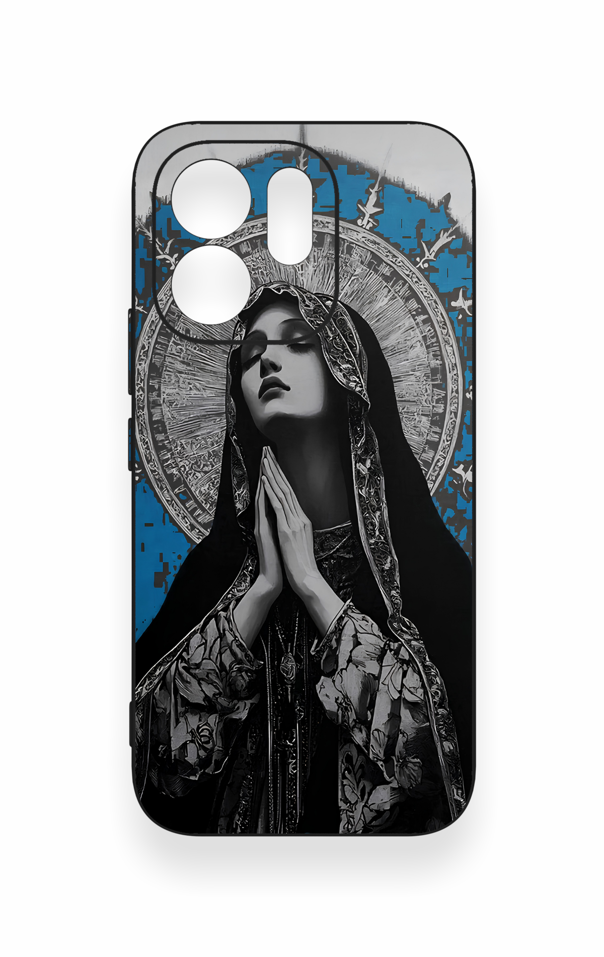 Vivo V70 5G Uyumlu Rahibe Desenli Silikon Kılıf