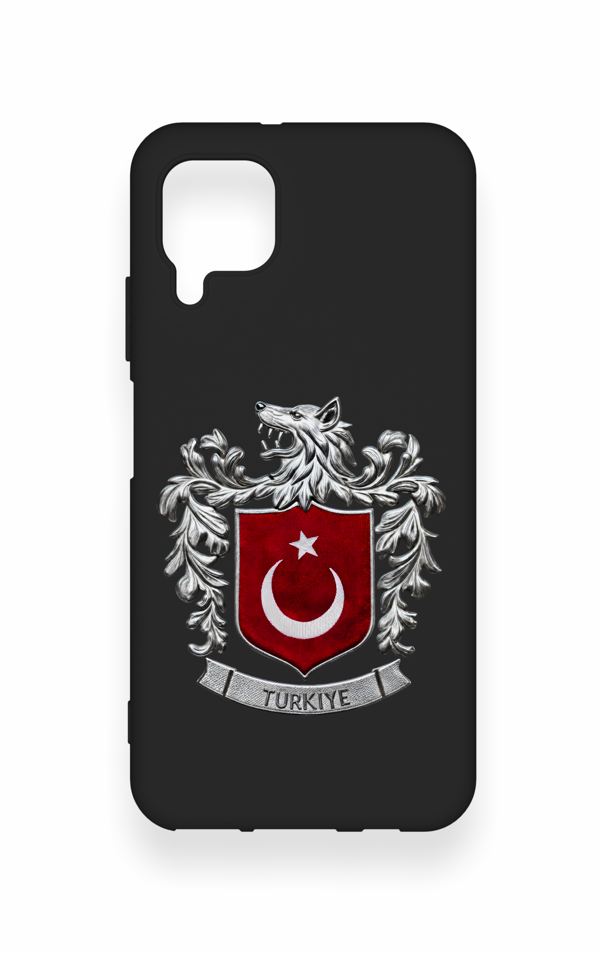 Huawei P40 Lite Uyumlu Türk Arma Desenli Silikon Kılıf