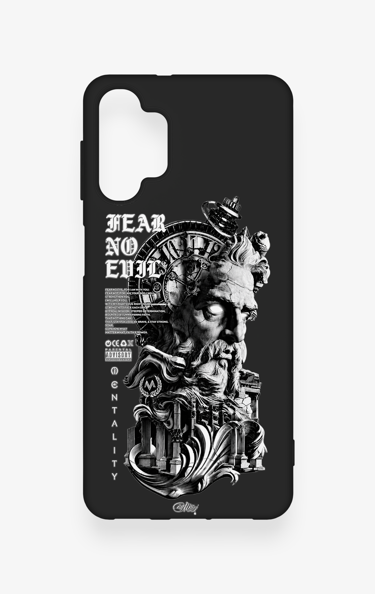 Samsung A32 Uyumlu Fear No Evil Desenli Silikon Kılıf