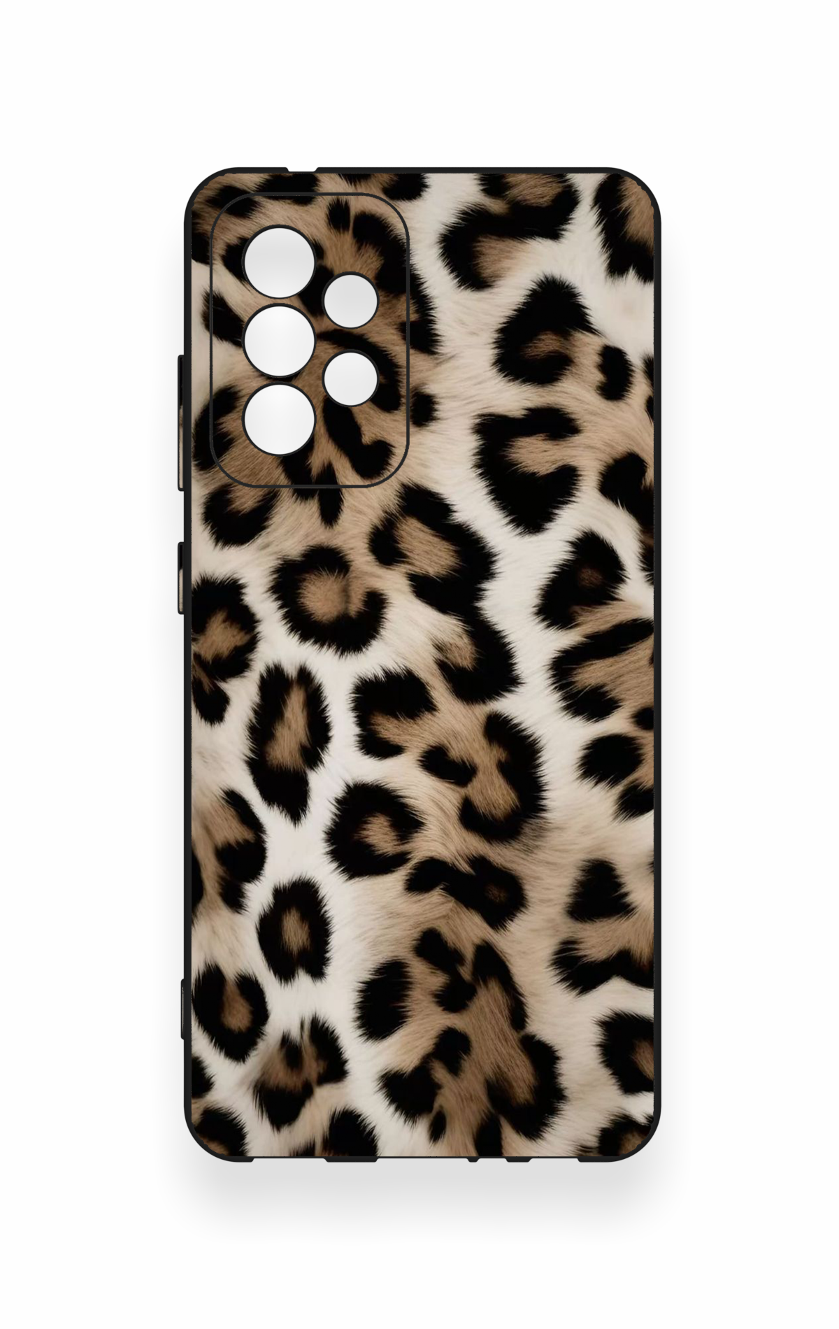 Samsung A52 Uyumlu Leopar Derisi Desenli Silikon Kılıf