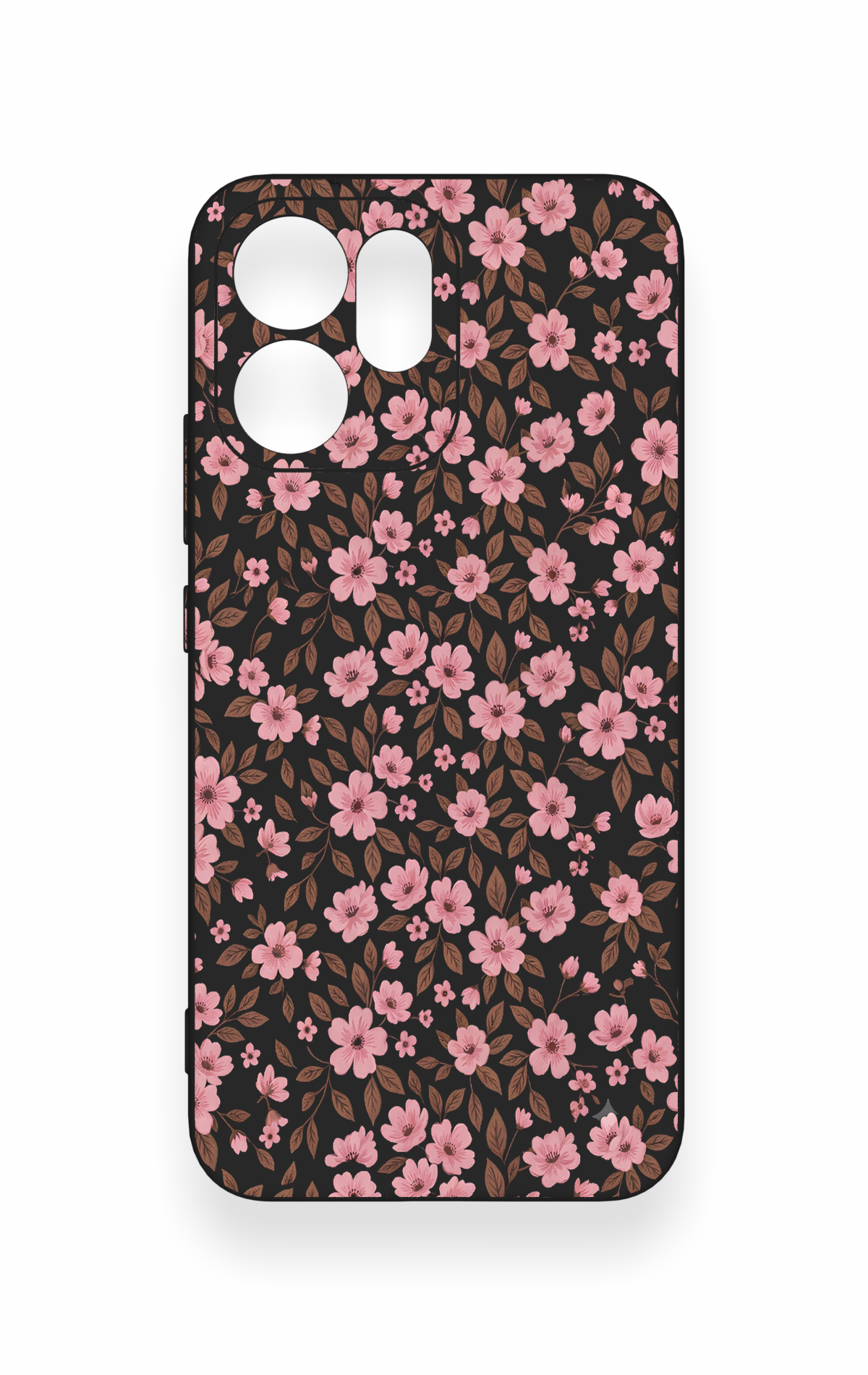 Oppo Reno 14F Uyumlu Mini Pembe Çiçek Desenli Silikon Kılıf