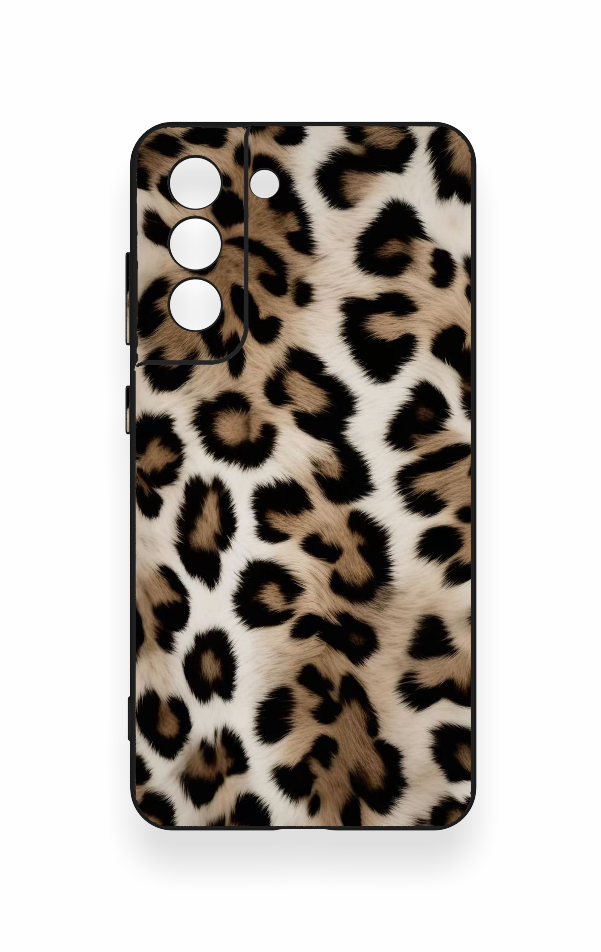 Samsung-S21FE Uyumlu Leopar Derisi Desenli Silikon Kılıf