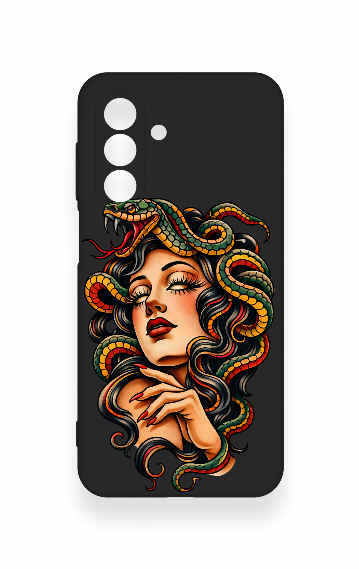 Samsung A17 Uyumlu Medusa Desenli Silikon Kılıf