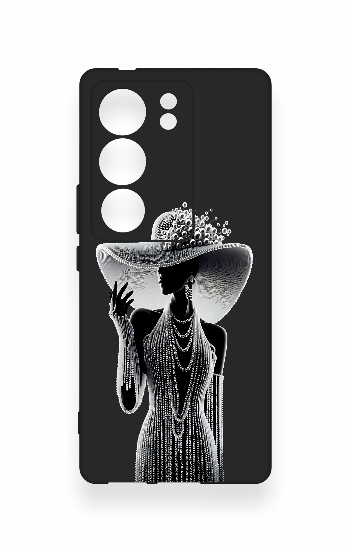 Vivo V29 Uyumlu Lady Desenli Silikon Kılıf