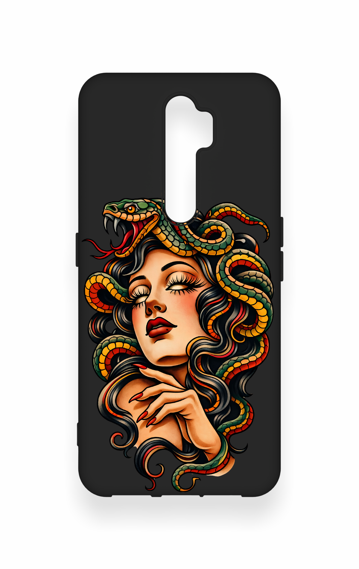Oppo A9 2020 Uyumlu Medusa Desenli Silikon Kılıf