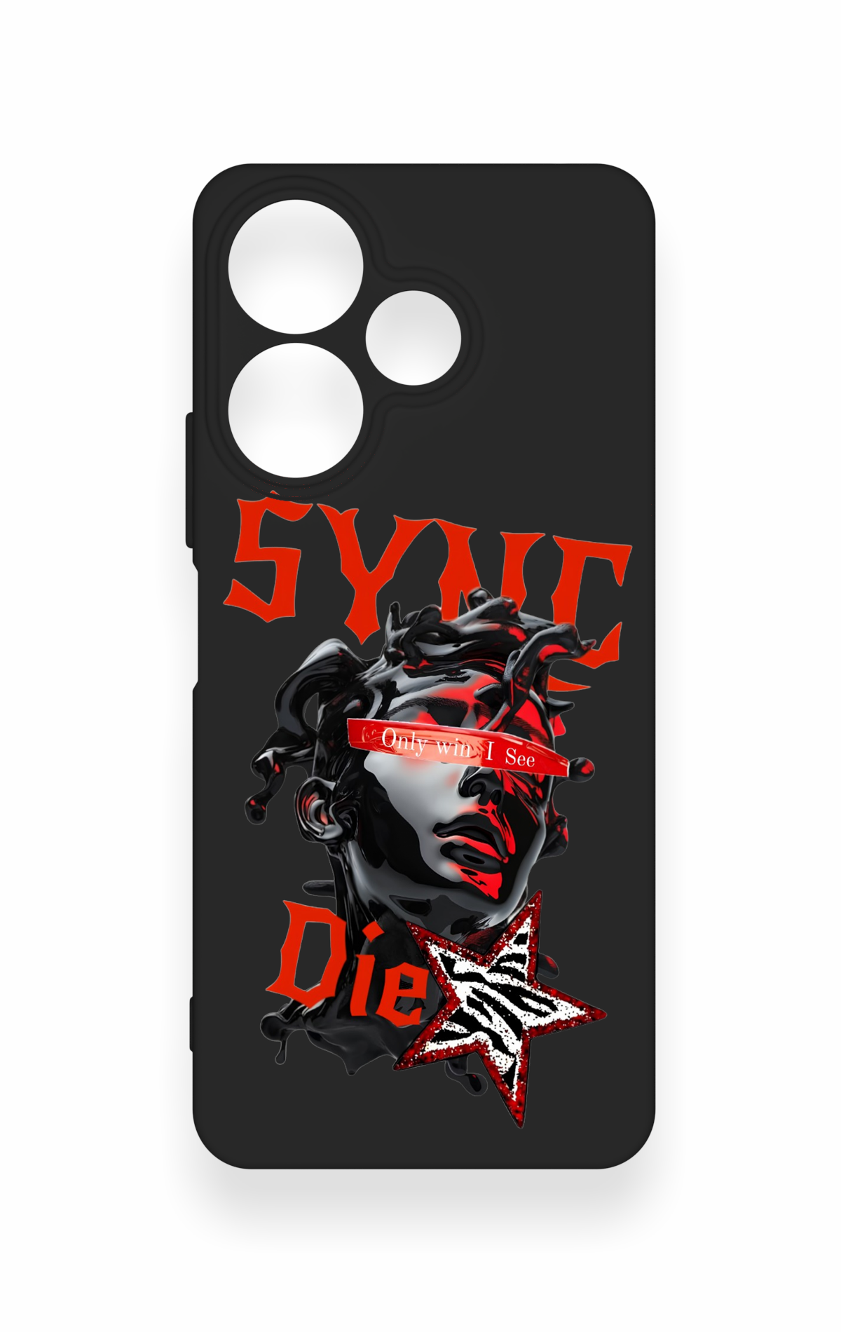 Redmi 13 4G Uyumlu Sync Die Desenli Silikon Kılıf