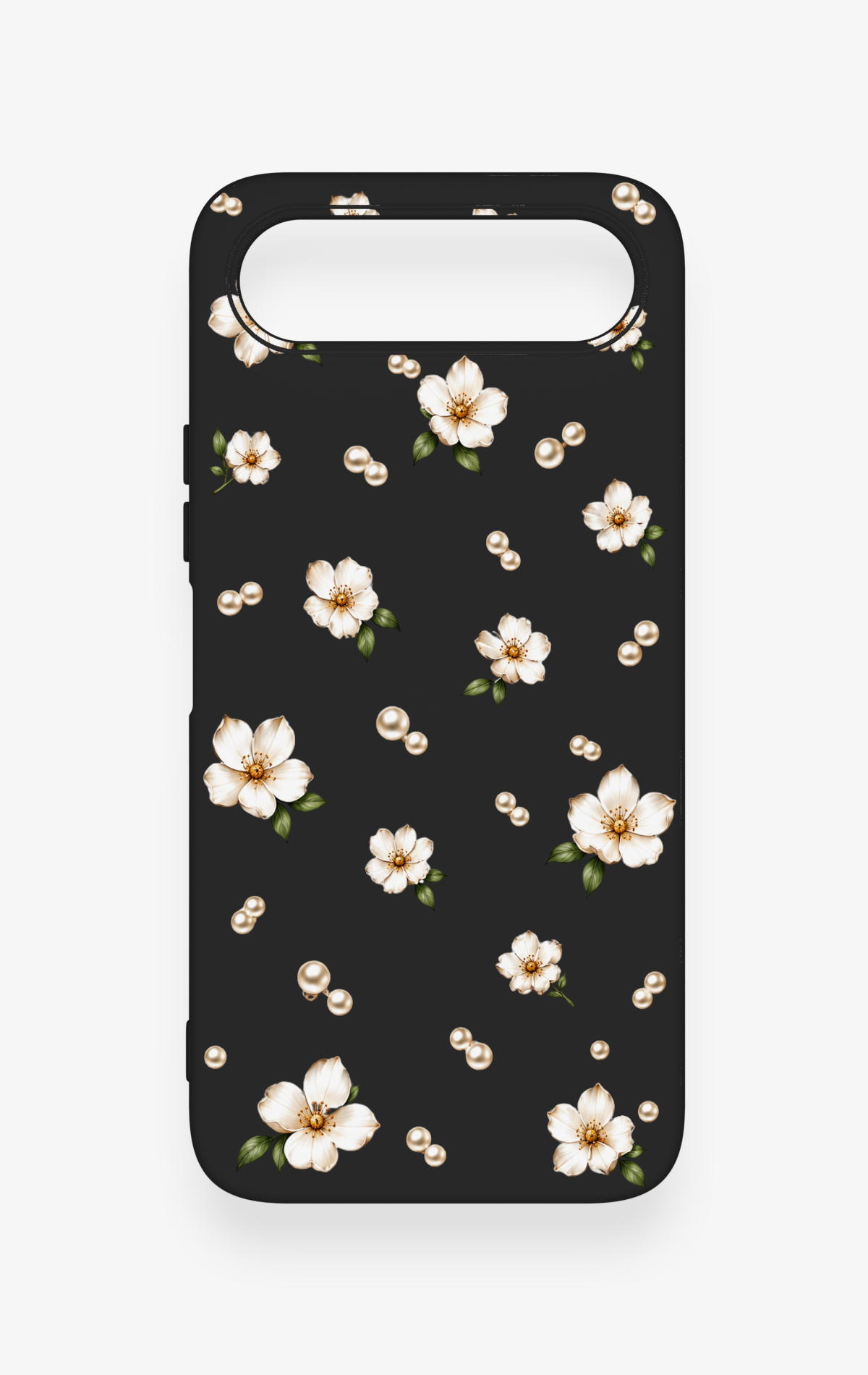 Tecno Spark 50 5G Uyumlu İnci Papatya Desenli Silikon Kılıf