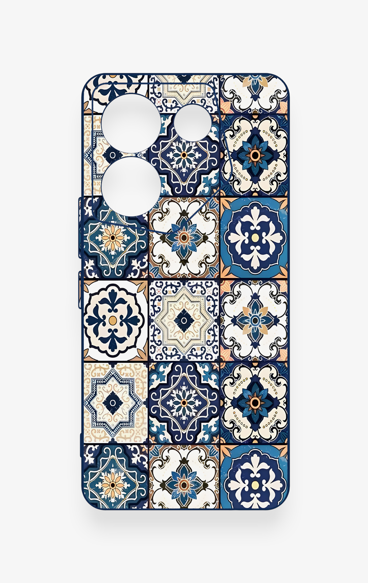 Tecno Camon 20 Pro Uyumlu Mozaik Çini Desenli Silikon Kılıf