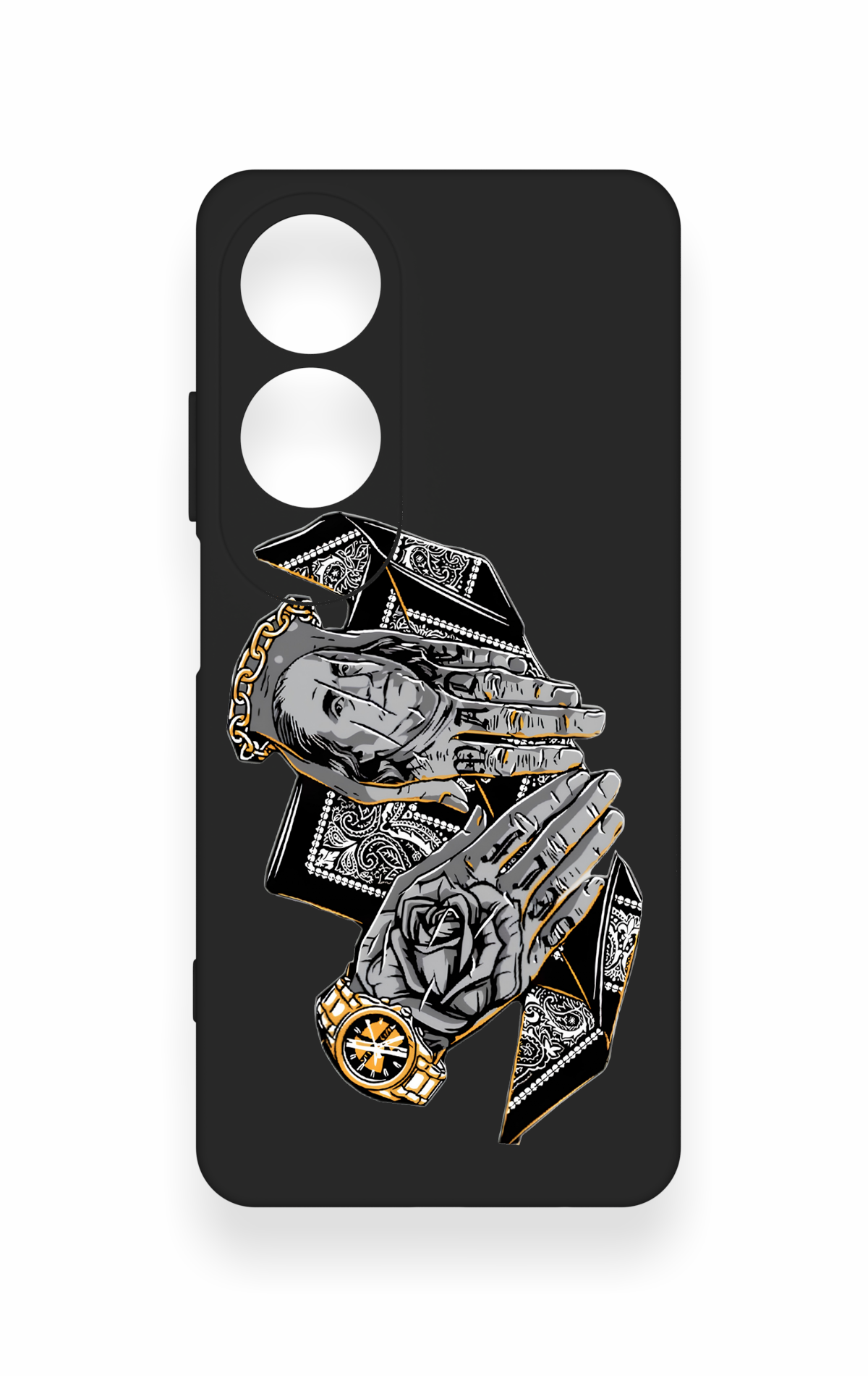 Oppo A60 Uyumlu Self Made Desenli Silikon Kılıf