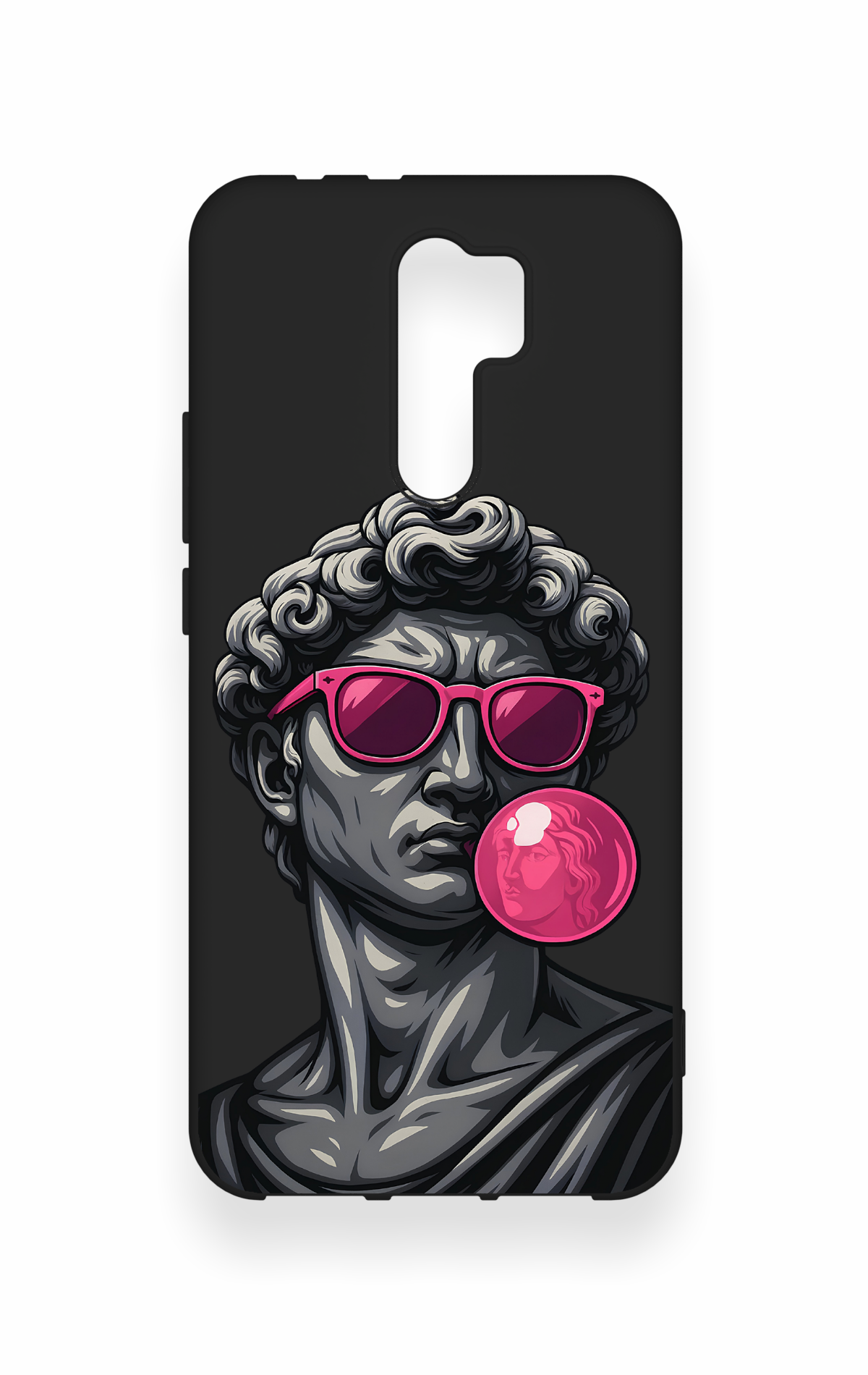 Redmi 9 Uyumlu Pop David Desenli Silikon Kılıf